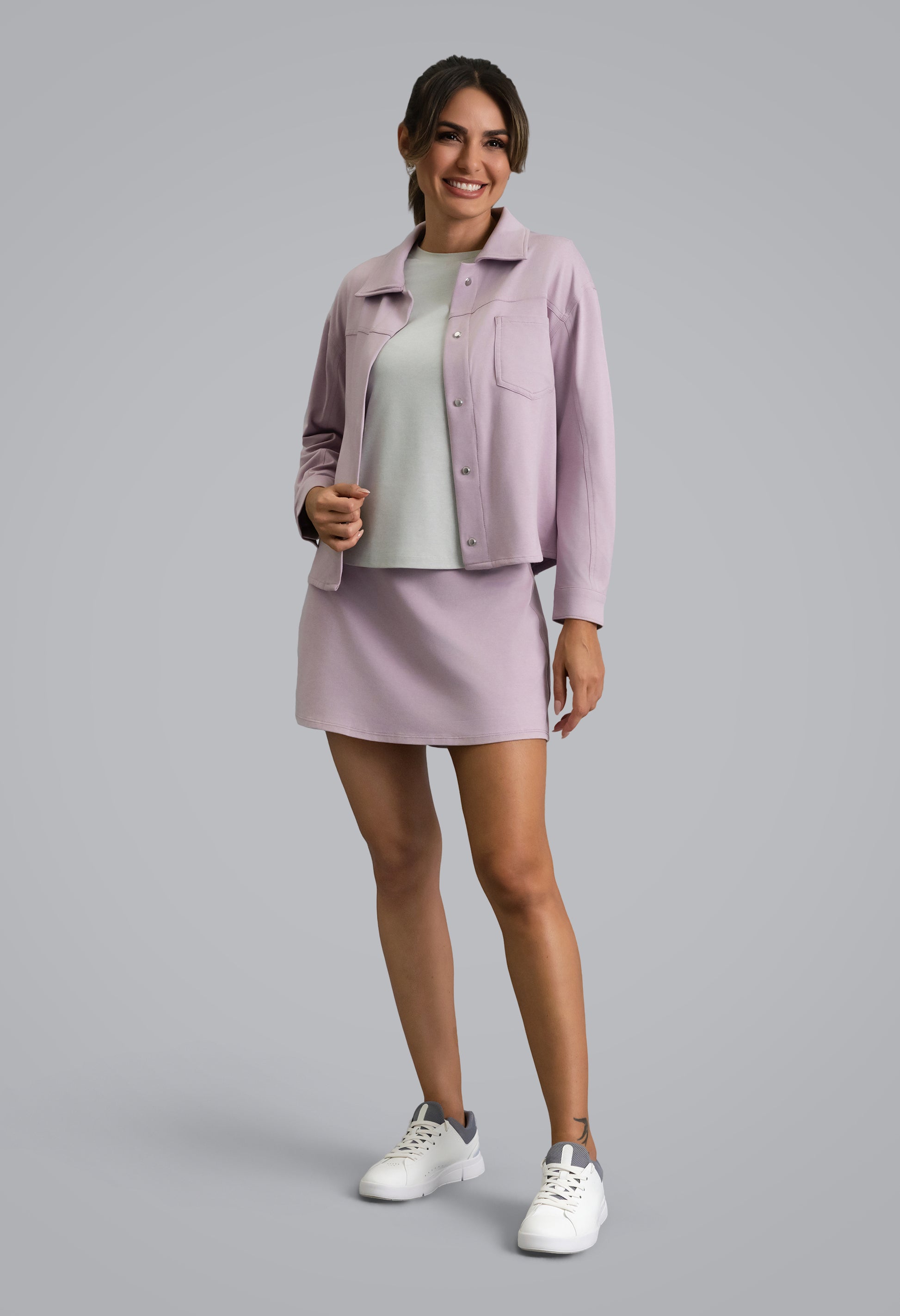 IBKÜL - IBKomfortable Biker Jacket - Color: Pink Mist Heather