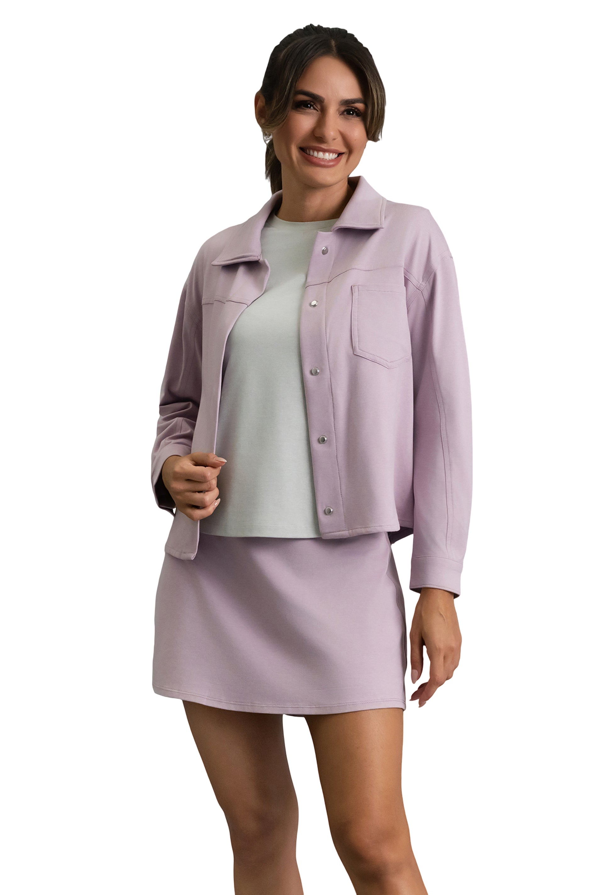 IBKÜL - IBKomfortable Biker Jacket - Color: Pink Mist Heather