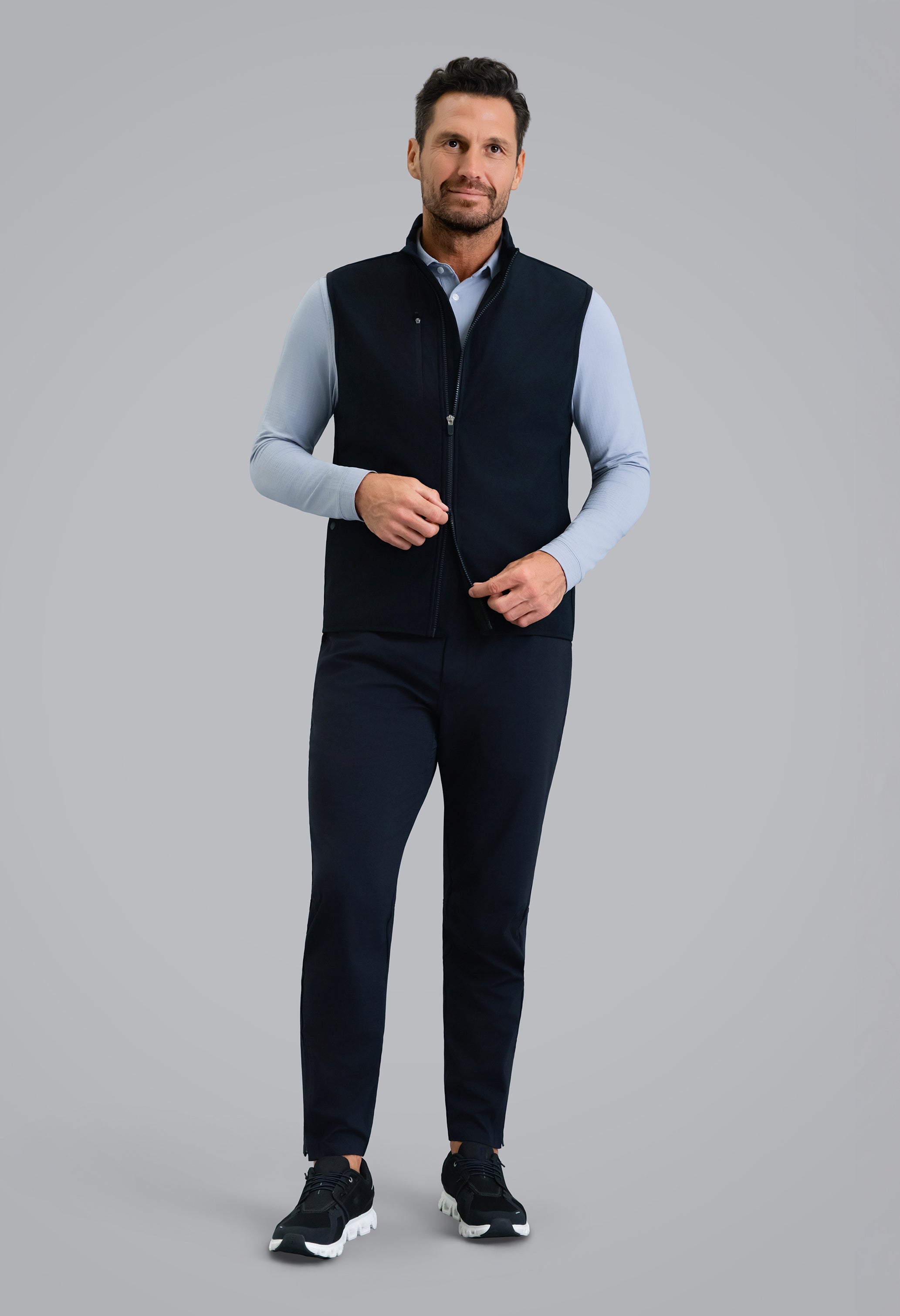 IBKÜL - Men's Magic Shield Vest - Color: Black w/Black Contrast
