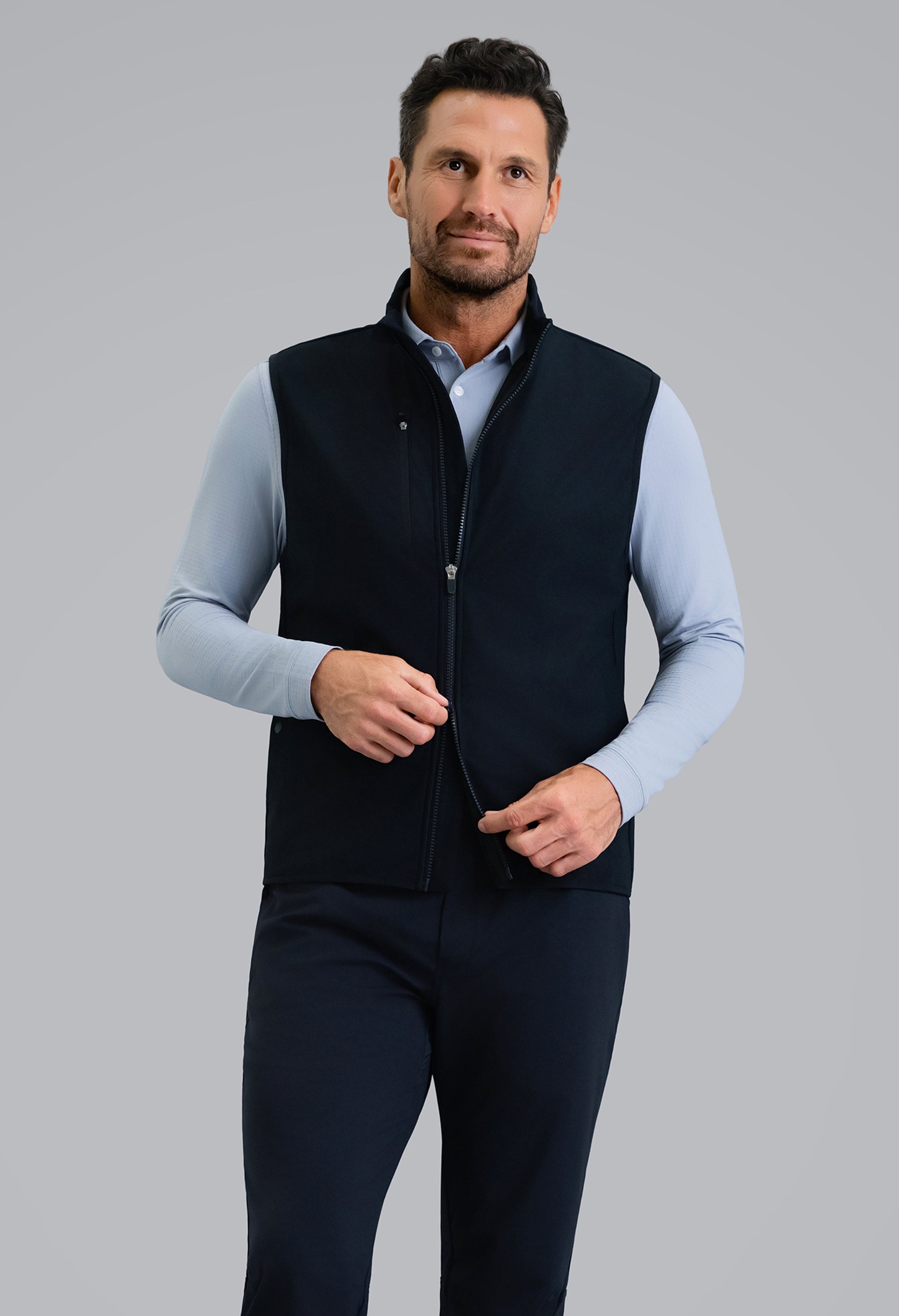 IBKÜL - Men's Magic Shield Vest - Color: Black w/Black Contrast