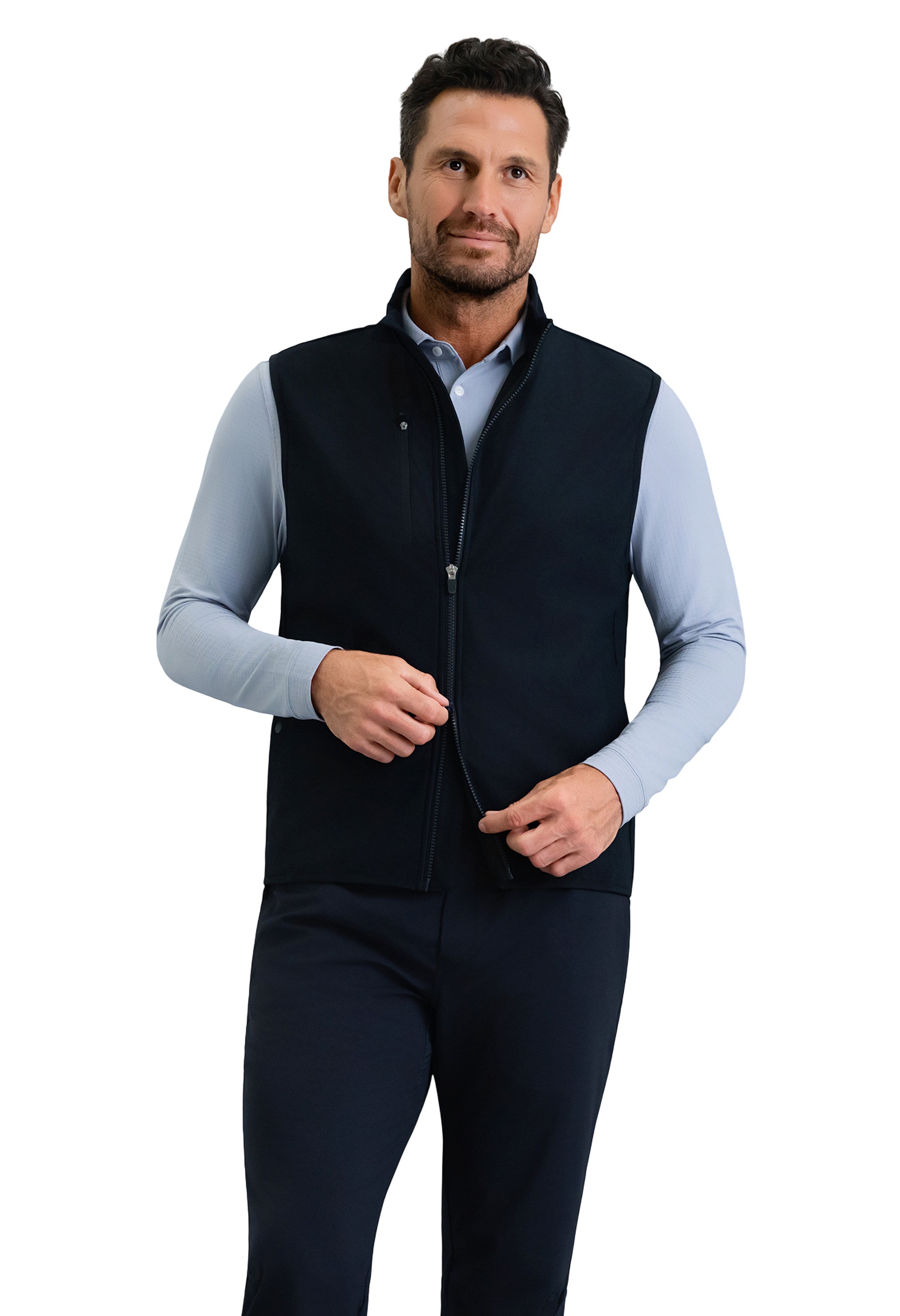Men's Solid Breathable and Waterproof UPF 50+ Vest | IBKUL