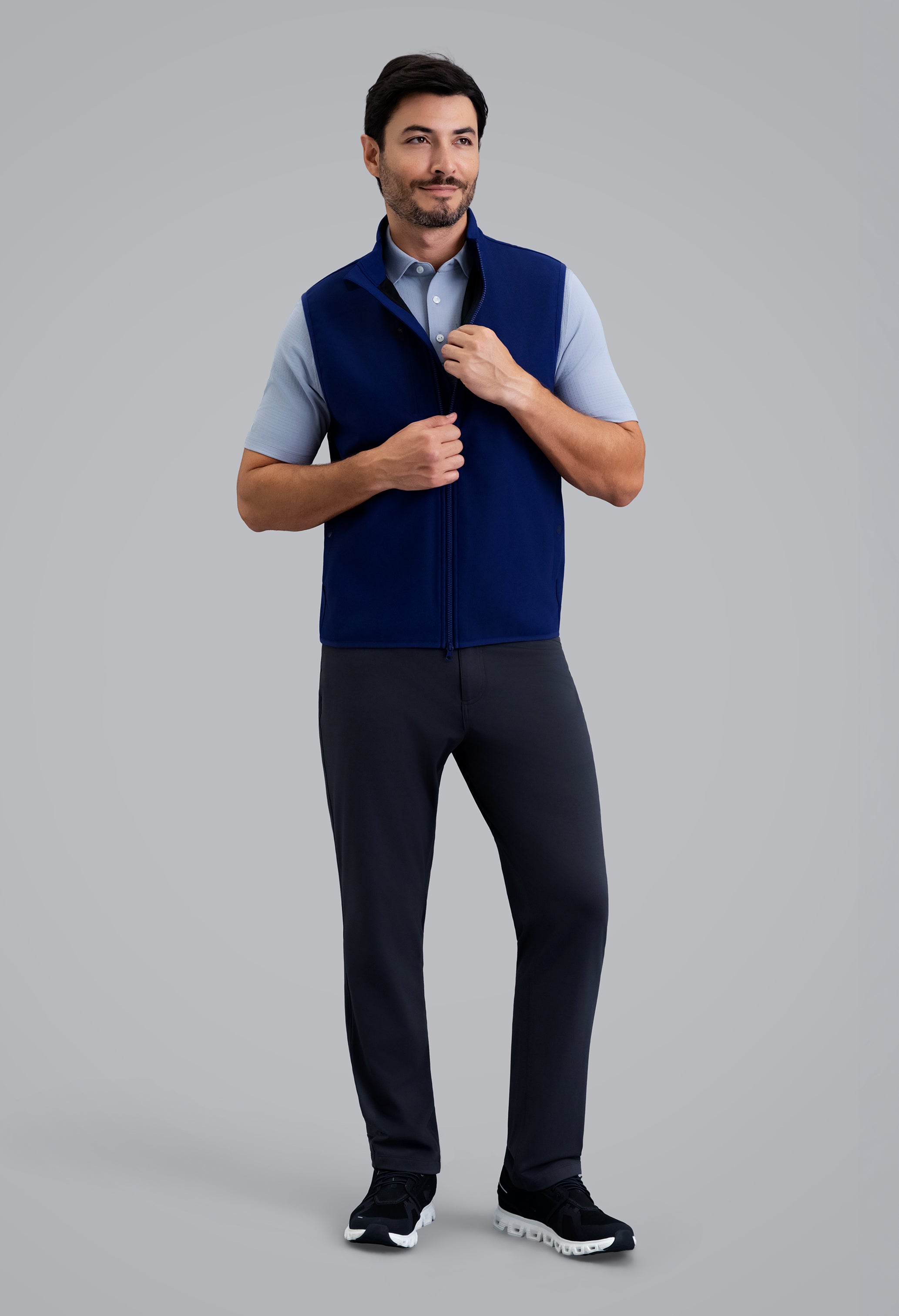 IBKÜL - Men's Magic Shield Vest - Color: Ink w/Ink Contrast