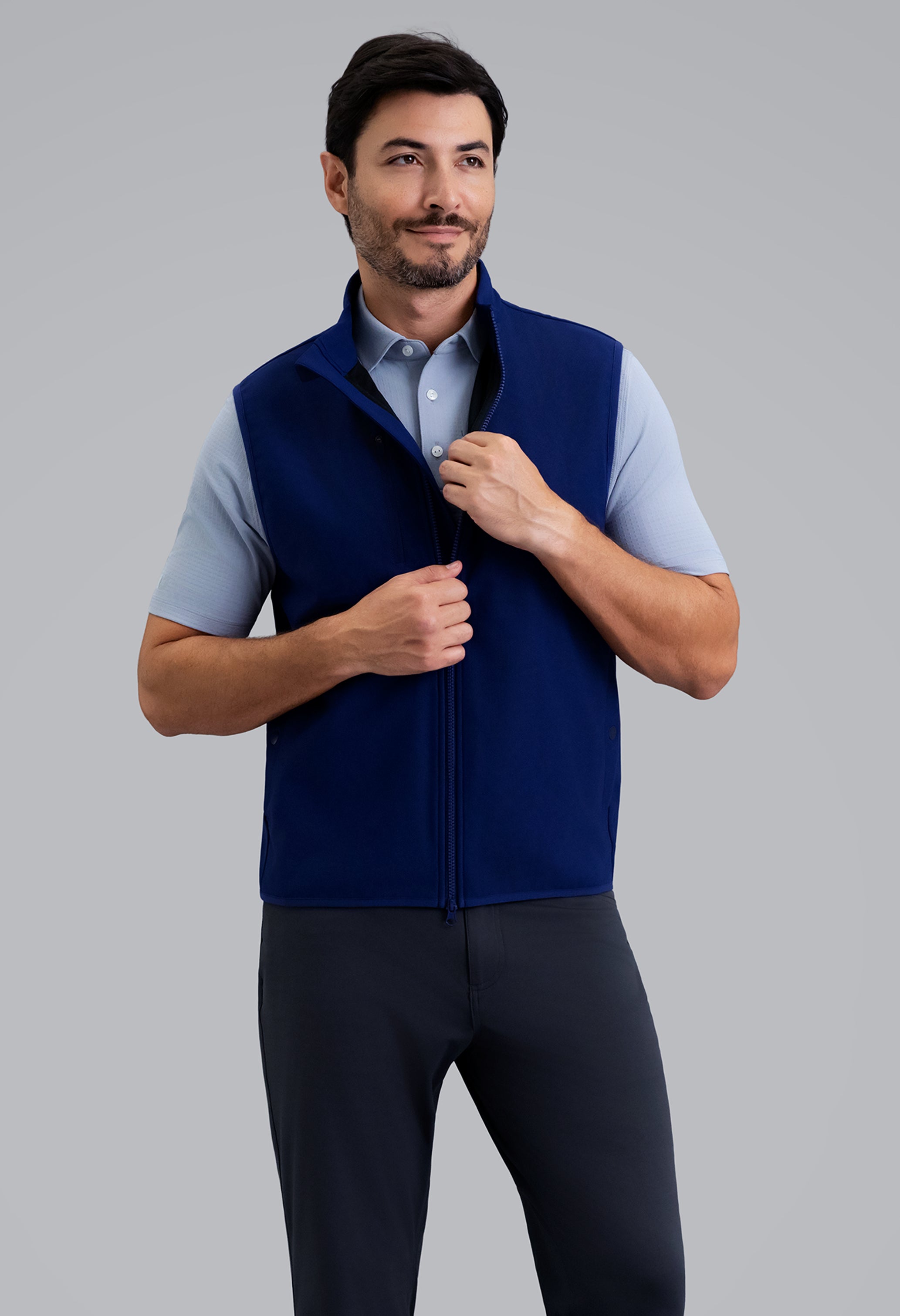 IBKÜL - Men's Magic Shield Vest - Color: Ink w/Ink Contrast