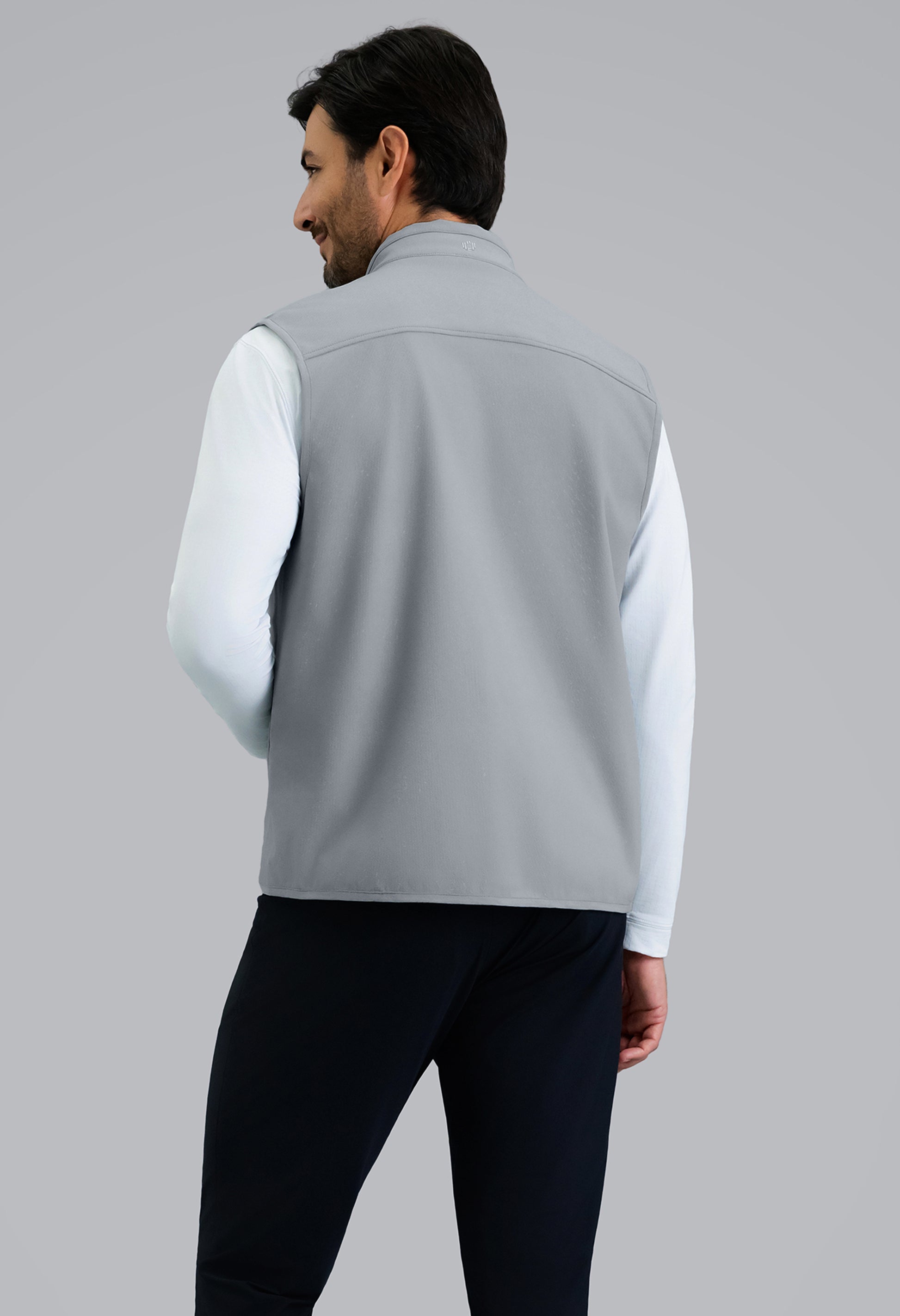 IBKÜL - Men's Magic Shield Vest - Color: Silver w/Black Contrast