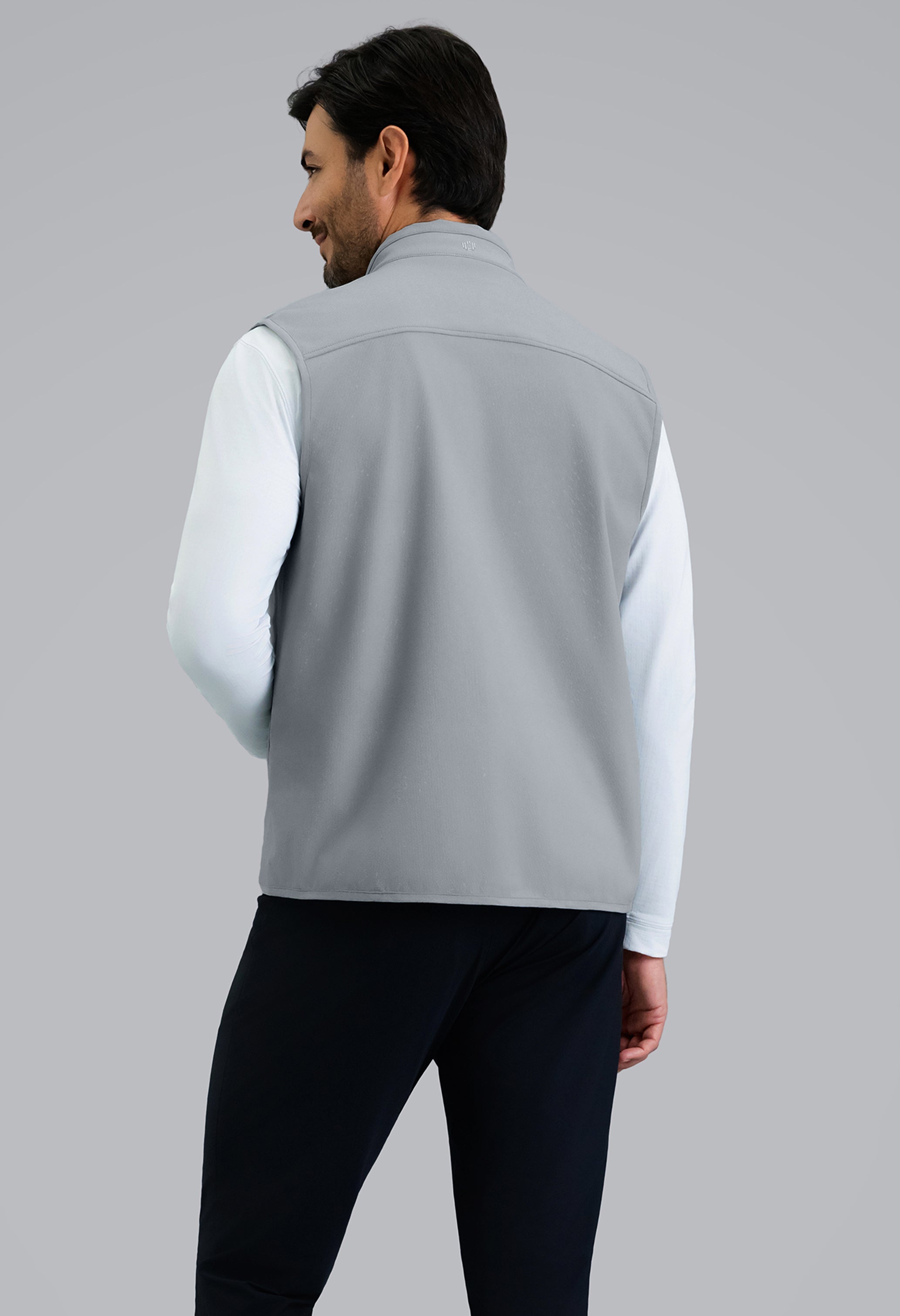 IBKÜL - Men's Magic Shield Vest - Color: Silver w/Black Contrast