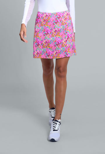Allana Print Faux Wrap Skort