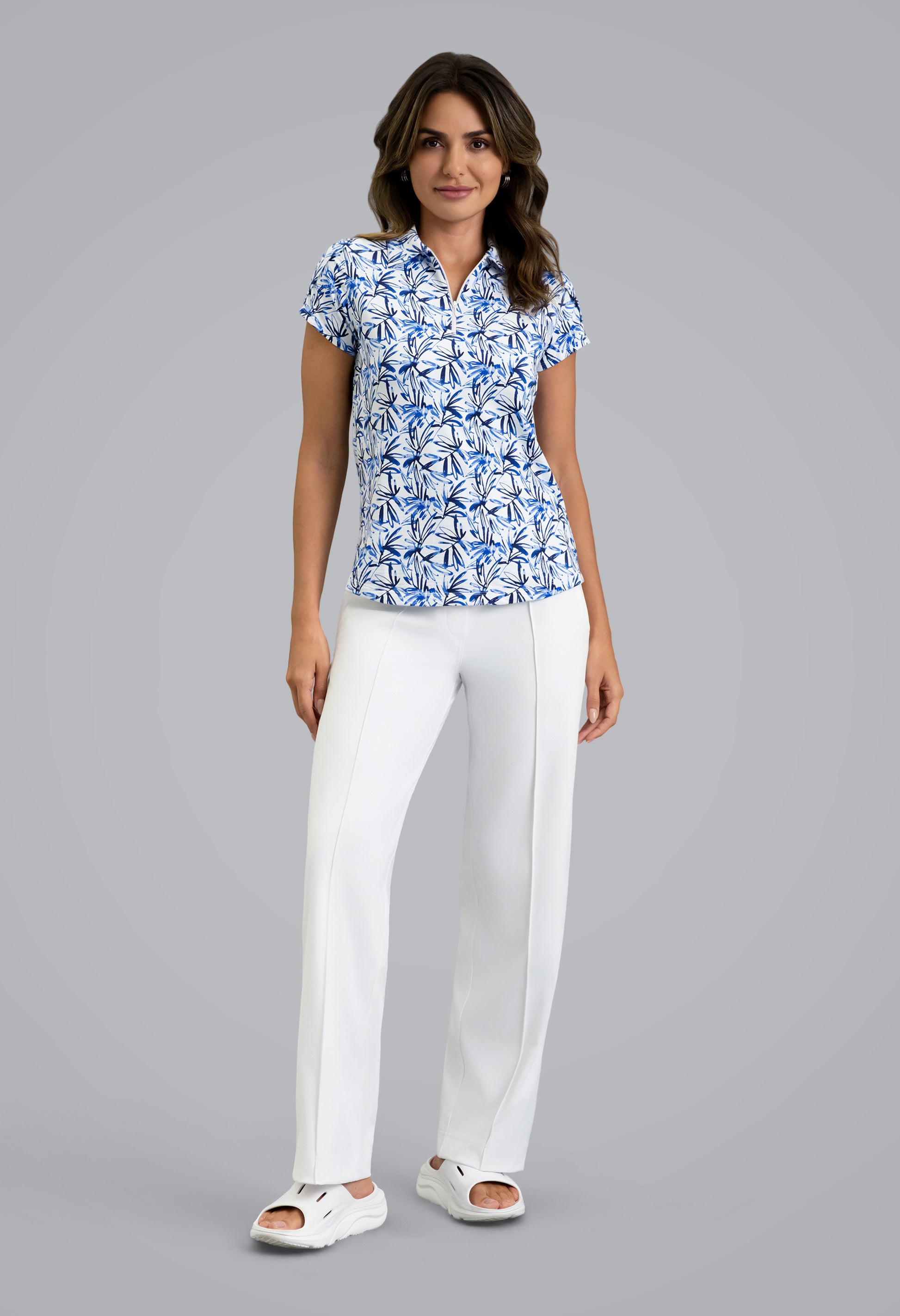 IBKÜL - Norma Tulip Sleeve Top - Color: Peri