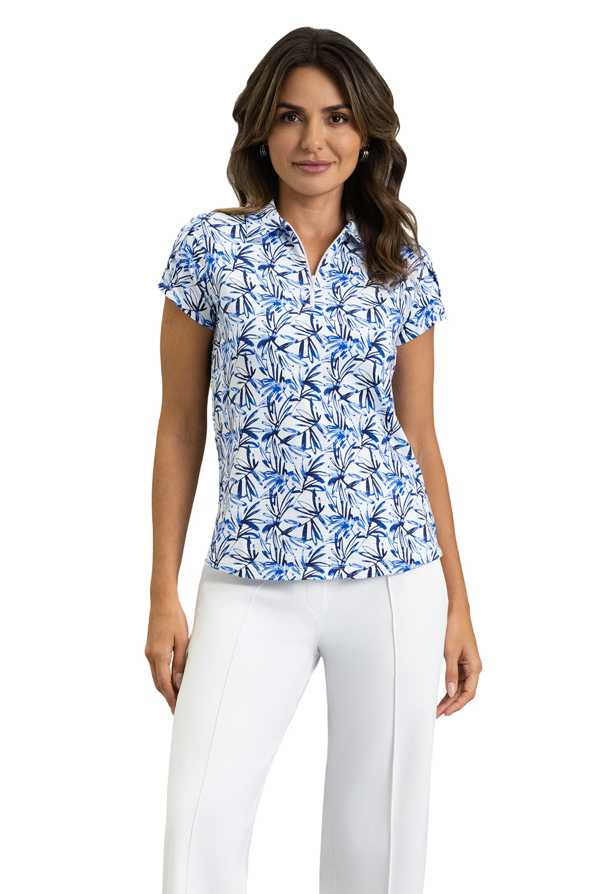 IBKÜL - Norma Tulip Sleeve Top - Color: Peri