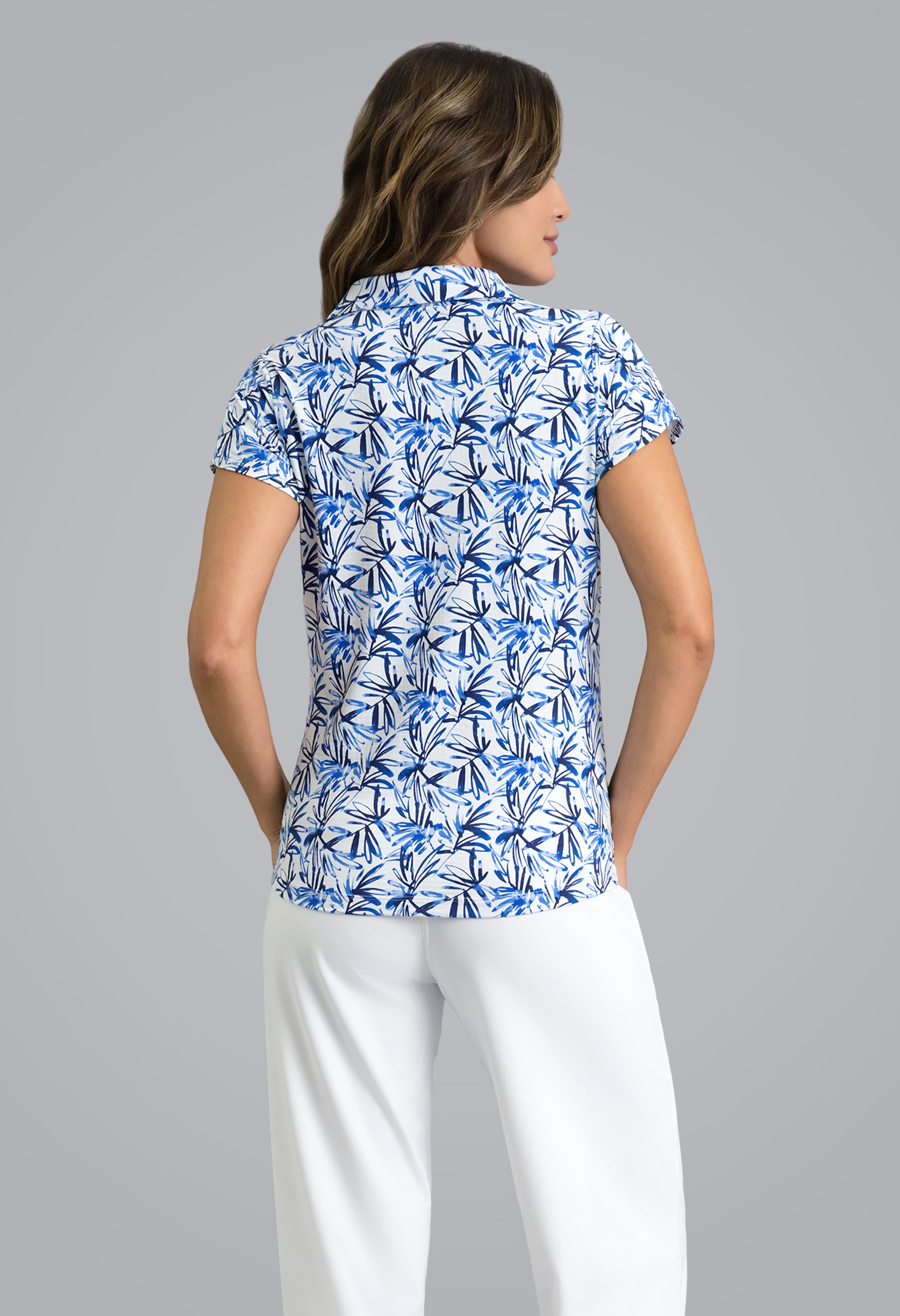 IBKÜL - Norma Tulip Sleeve Top - Color: Peri