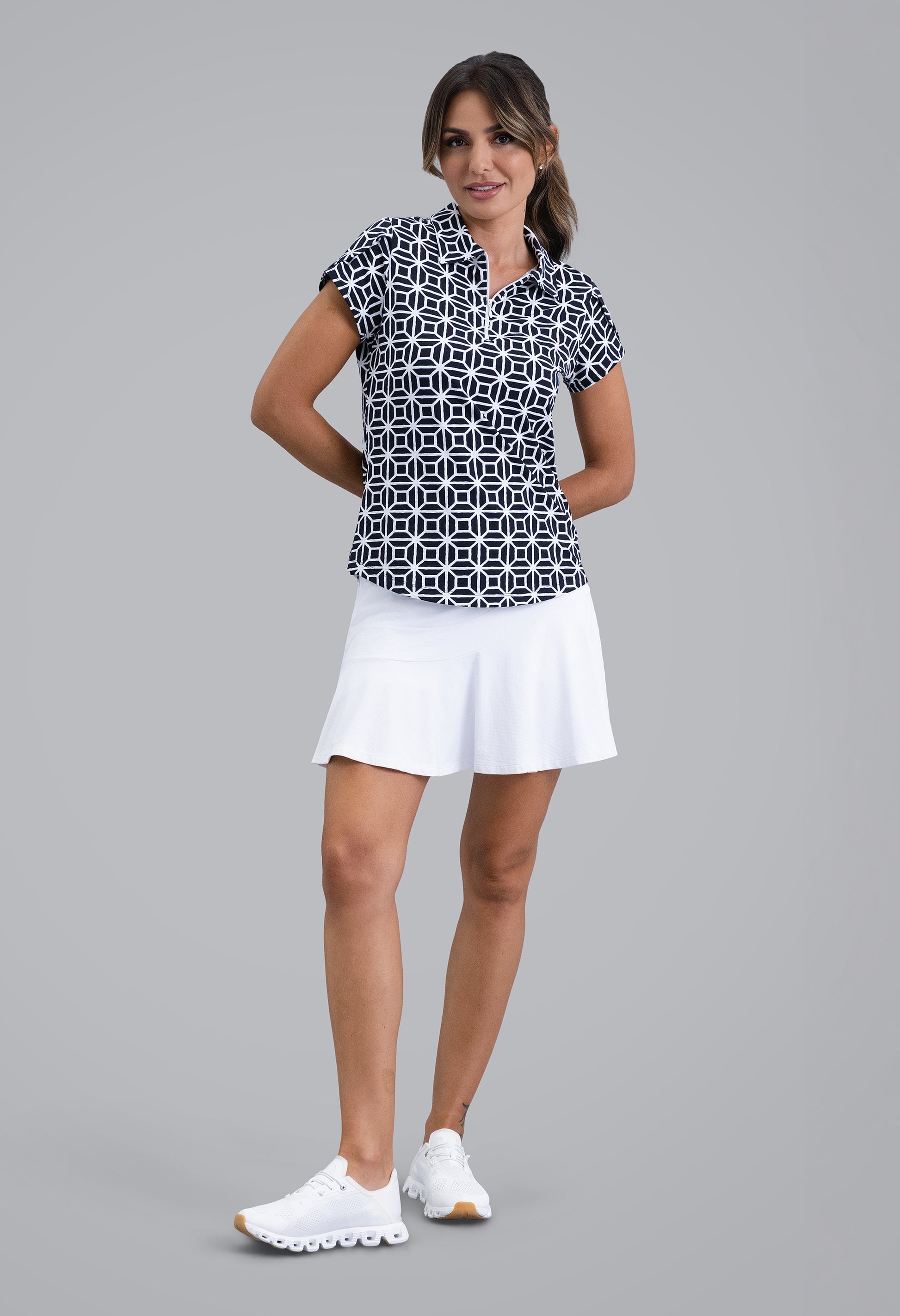 IBKÜL - Carolyn Tulip Sleeve Top - Color: Black