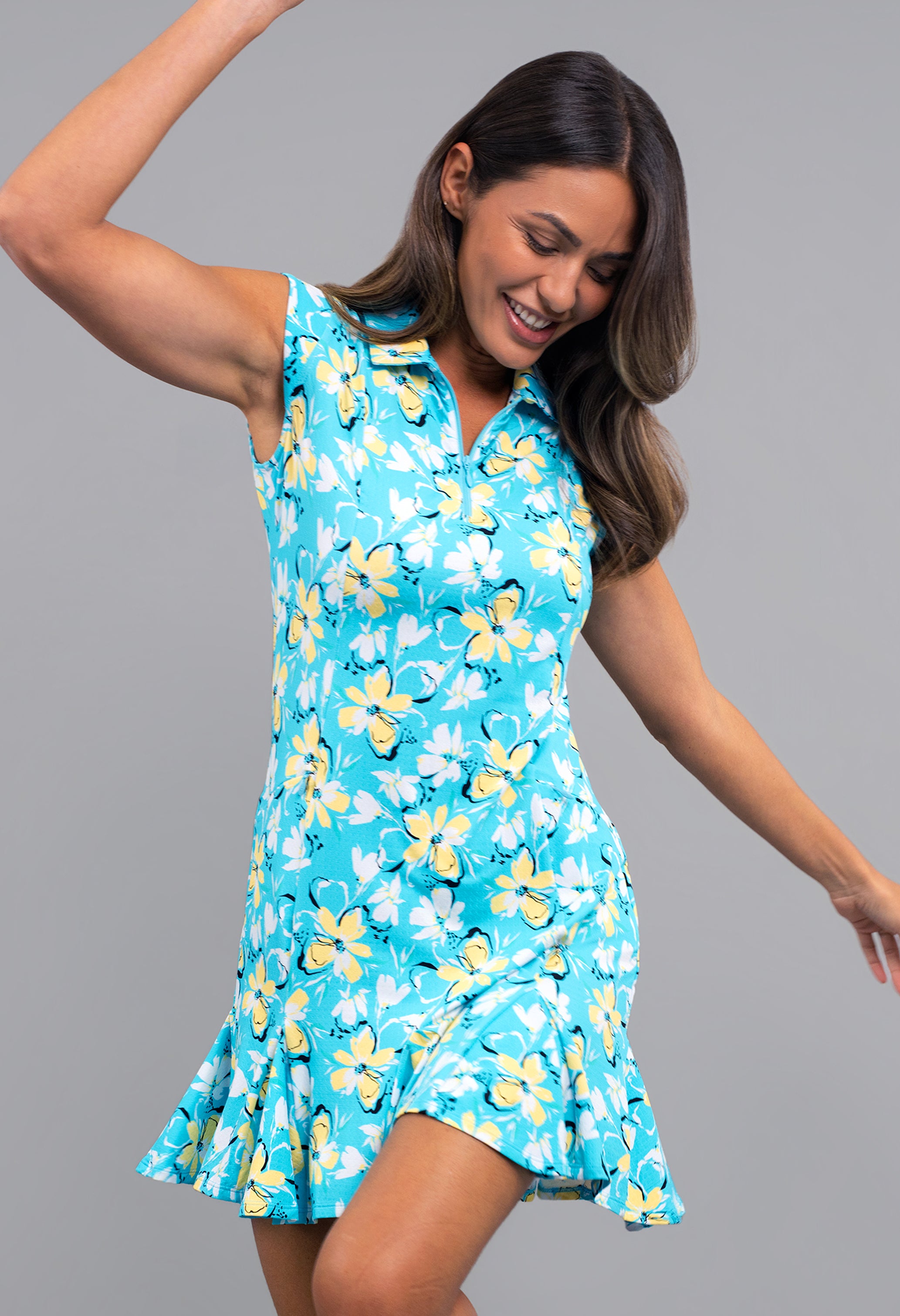 Eleanor Sleeveless Polo Dress