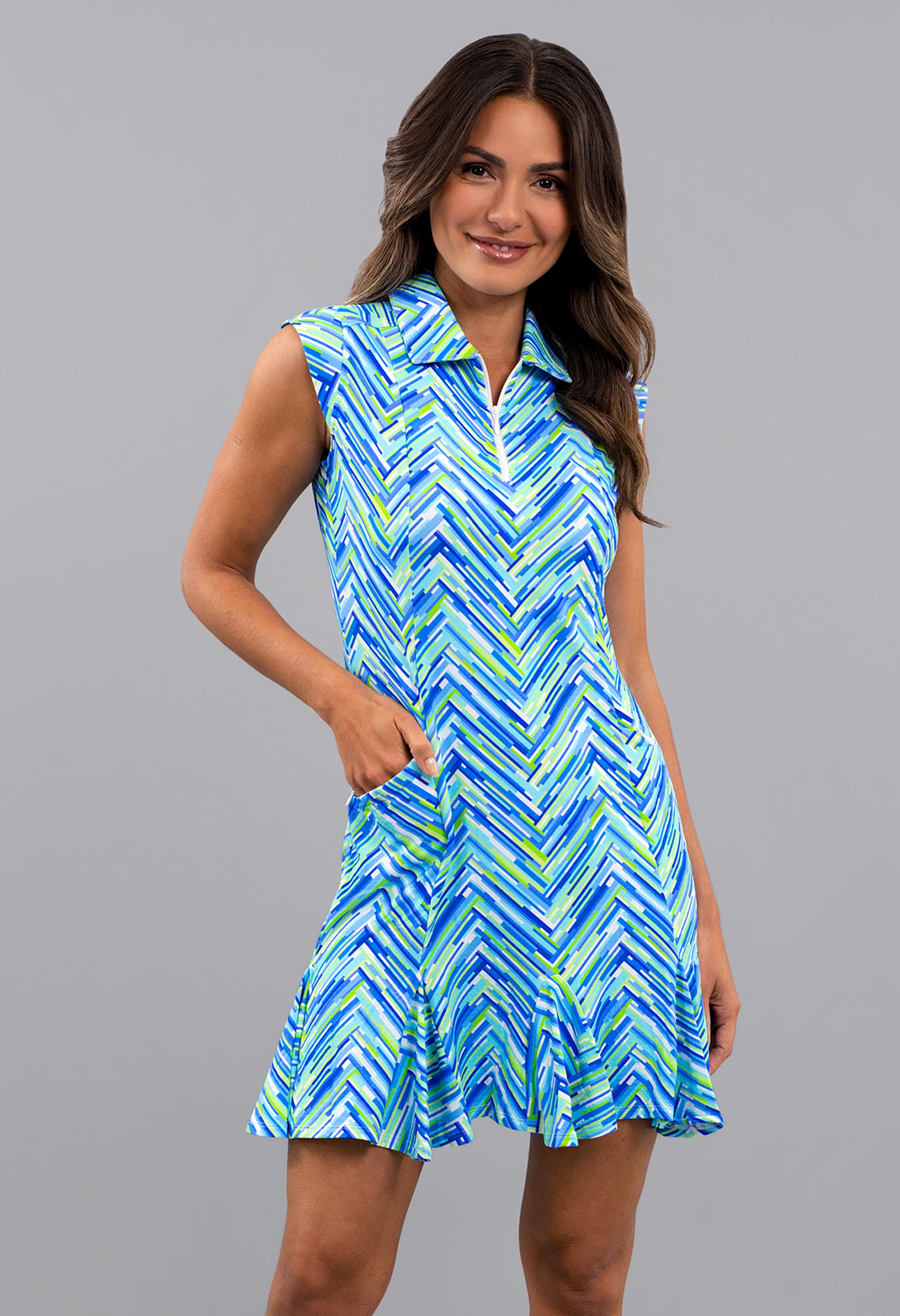 Robin Sleeveless Polo Dress