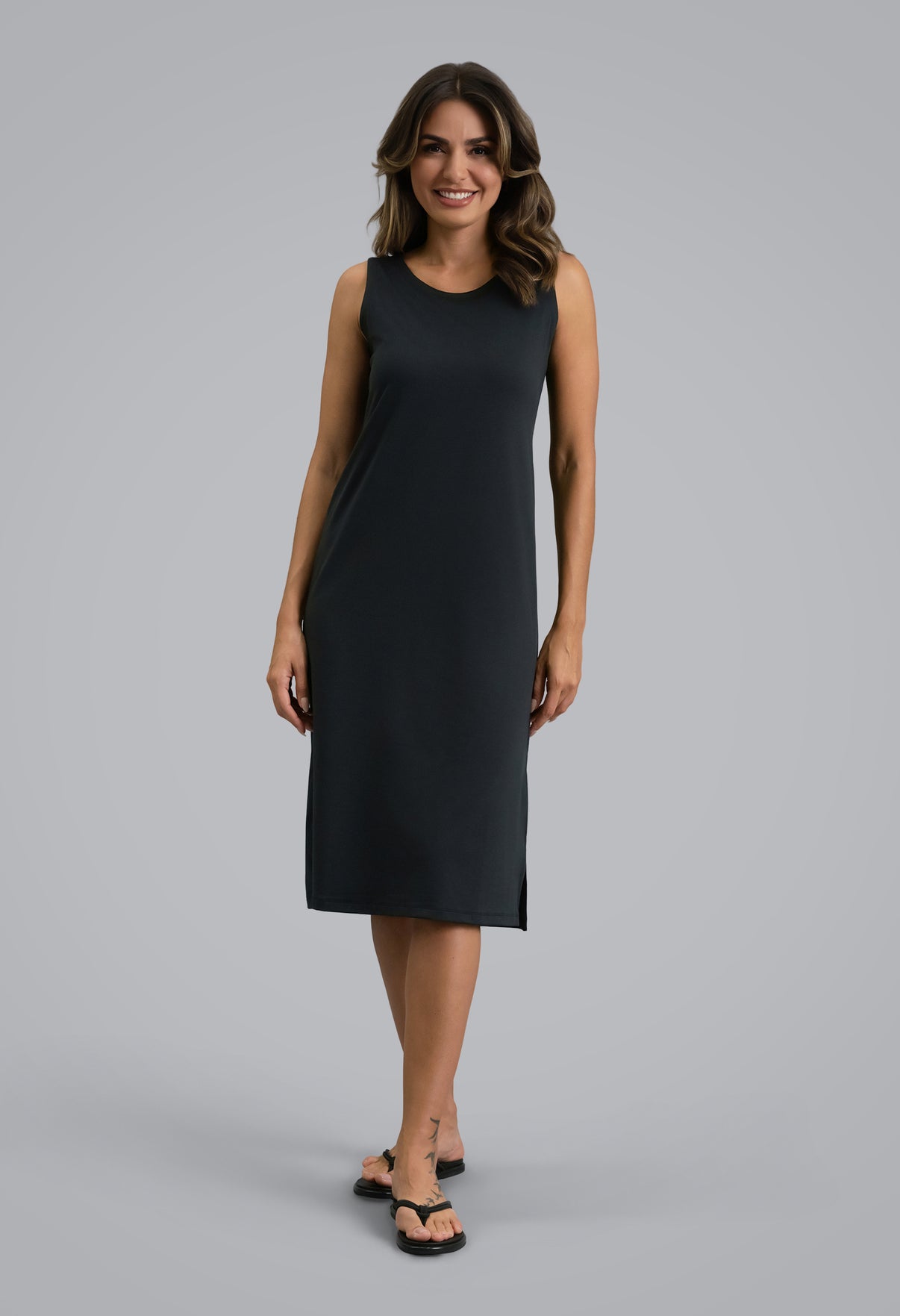 Vaporesso+pods IBKomfortable Tank Dress, Navy Heather / Solid / L Vaporesso+pods IBKomfortable Tank Dress, Navy Heather / Solid / L
