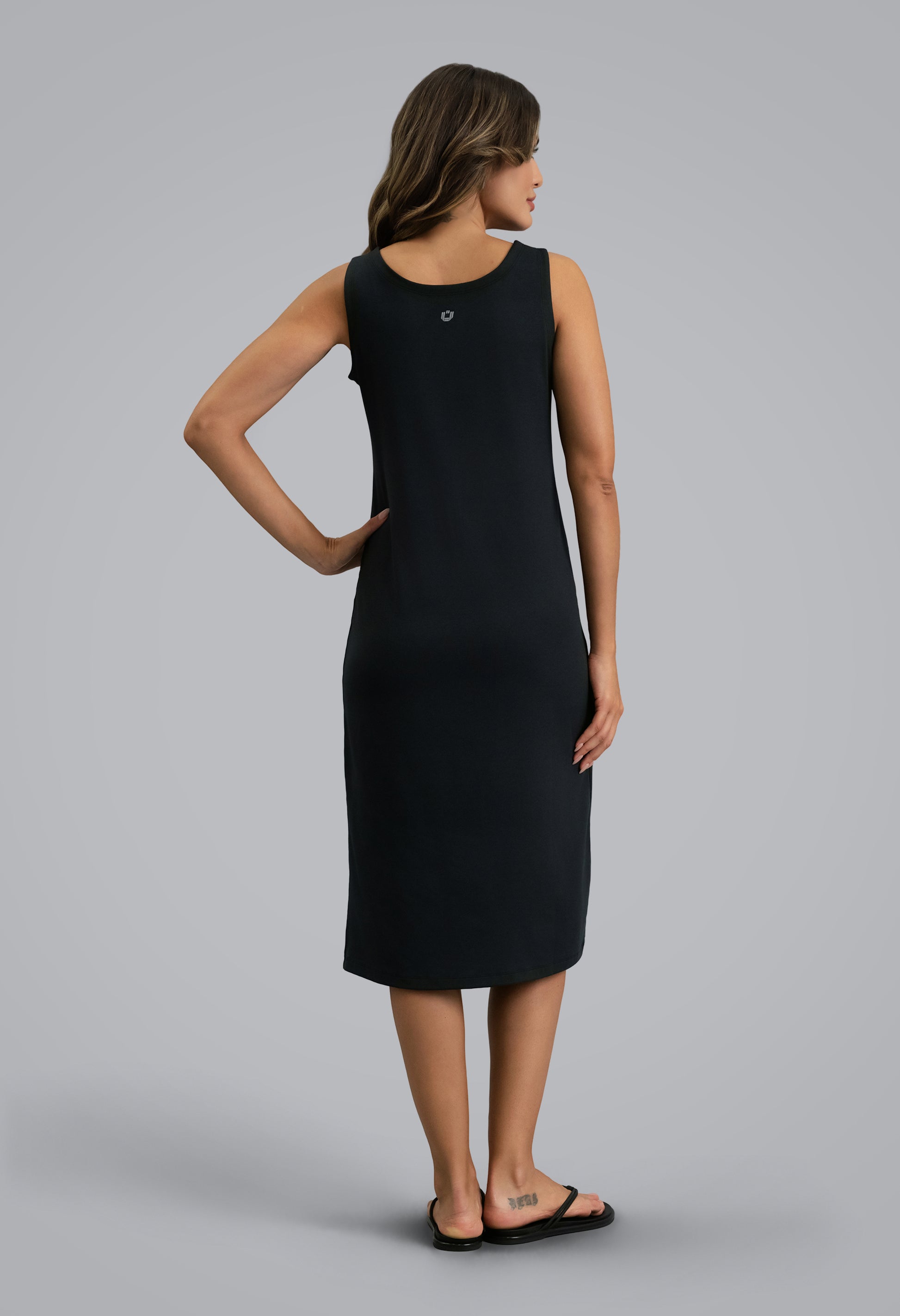 IBKÜL - IBKomfortable Tank Dress - Color: Black Heather