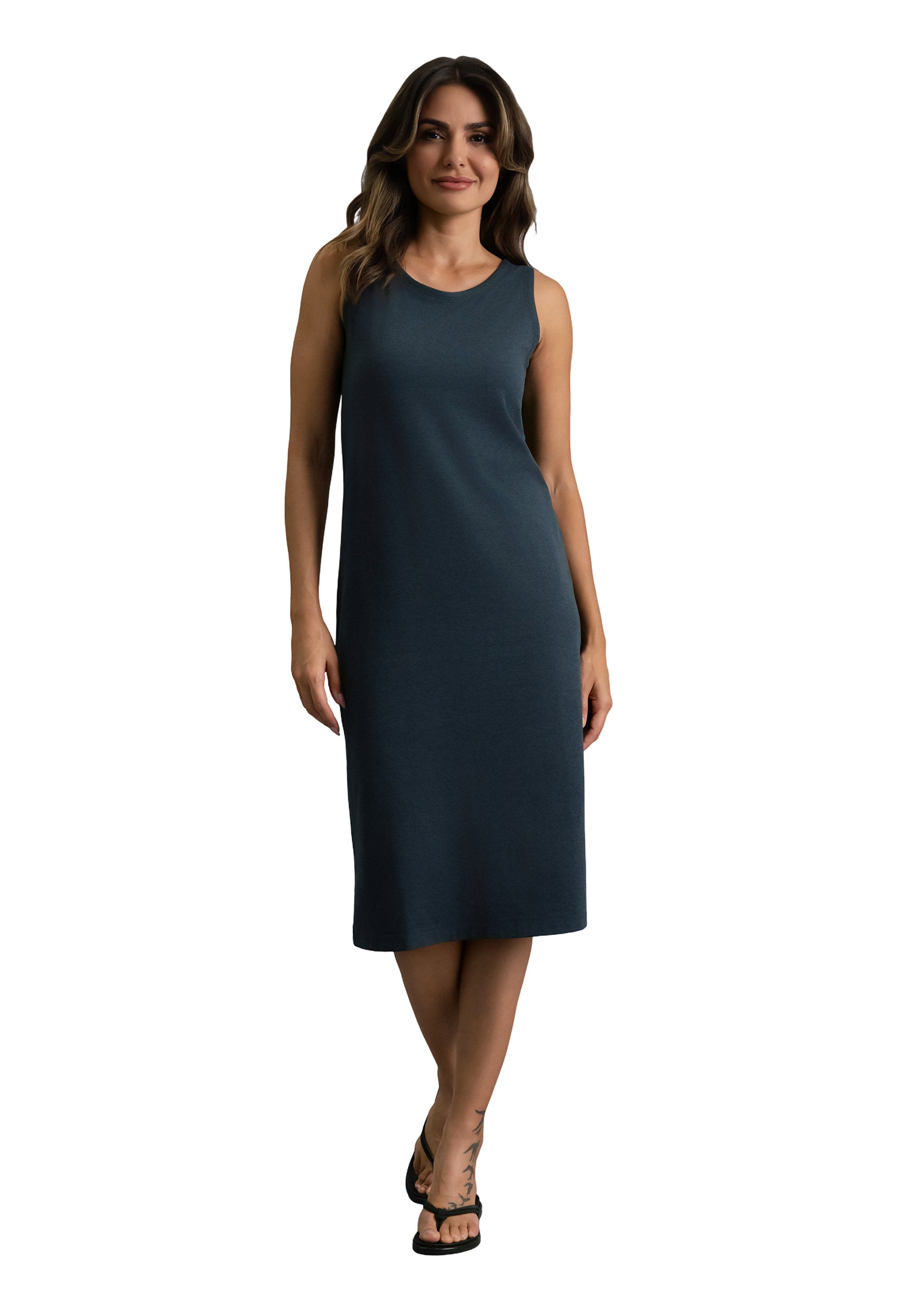 IBKÜL - IBKomfortable Tank Dress - Color: Navy Heather
