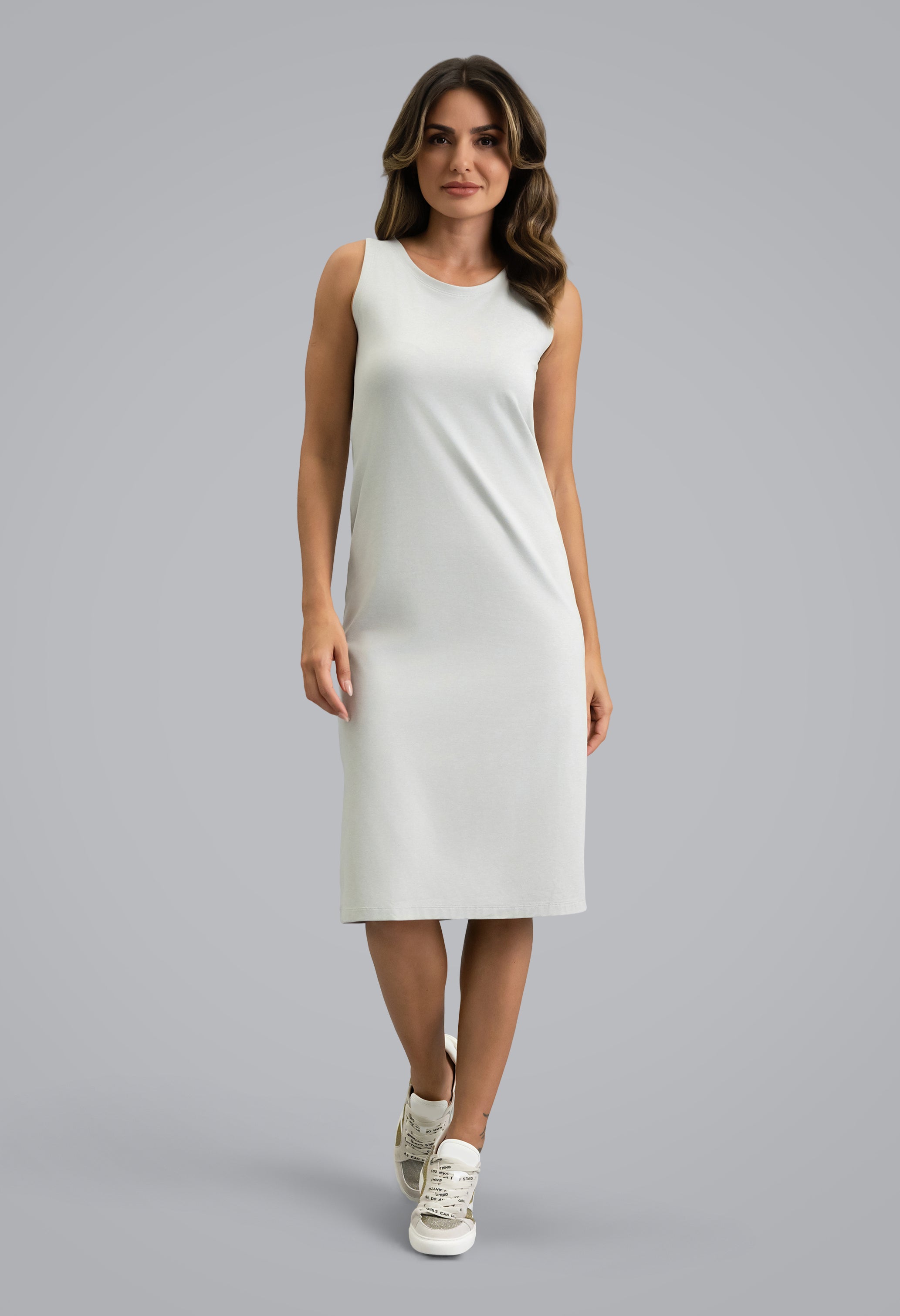 IBKÜL - IBKomfortable Tank Dress - Color: Silver Heather