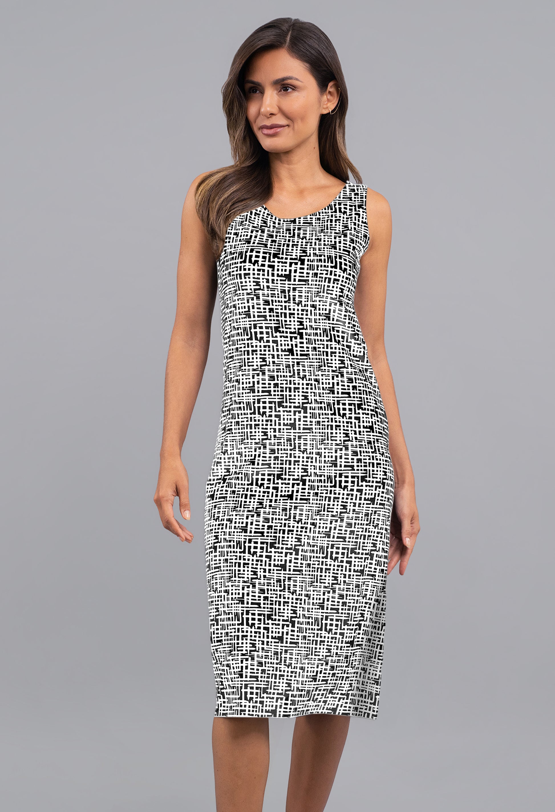 IBTravel Khloe Reversible Dress, Wht-Blk/Blk-Wht / Khloe / S