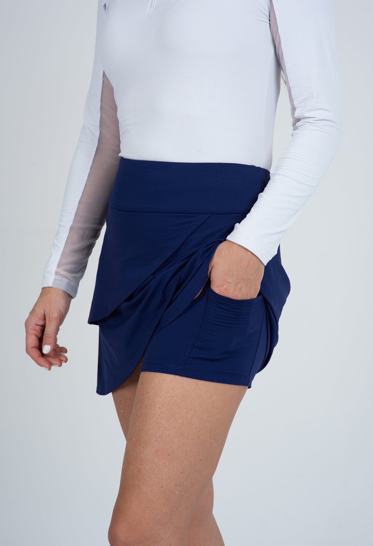 IBKÜL - Solid Layered Skort - 60000 - Color: Navy