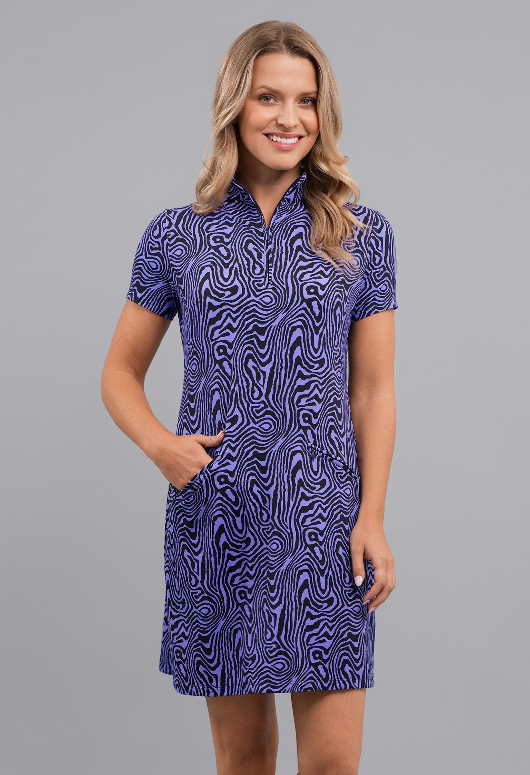 Courtney Short Sleeve Mock Dress