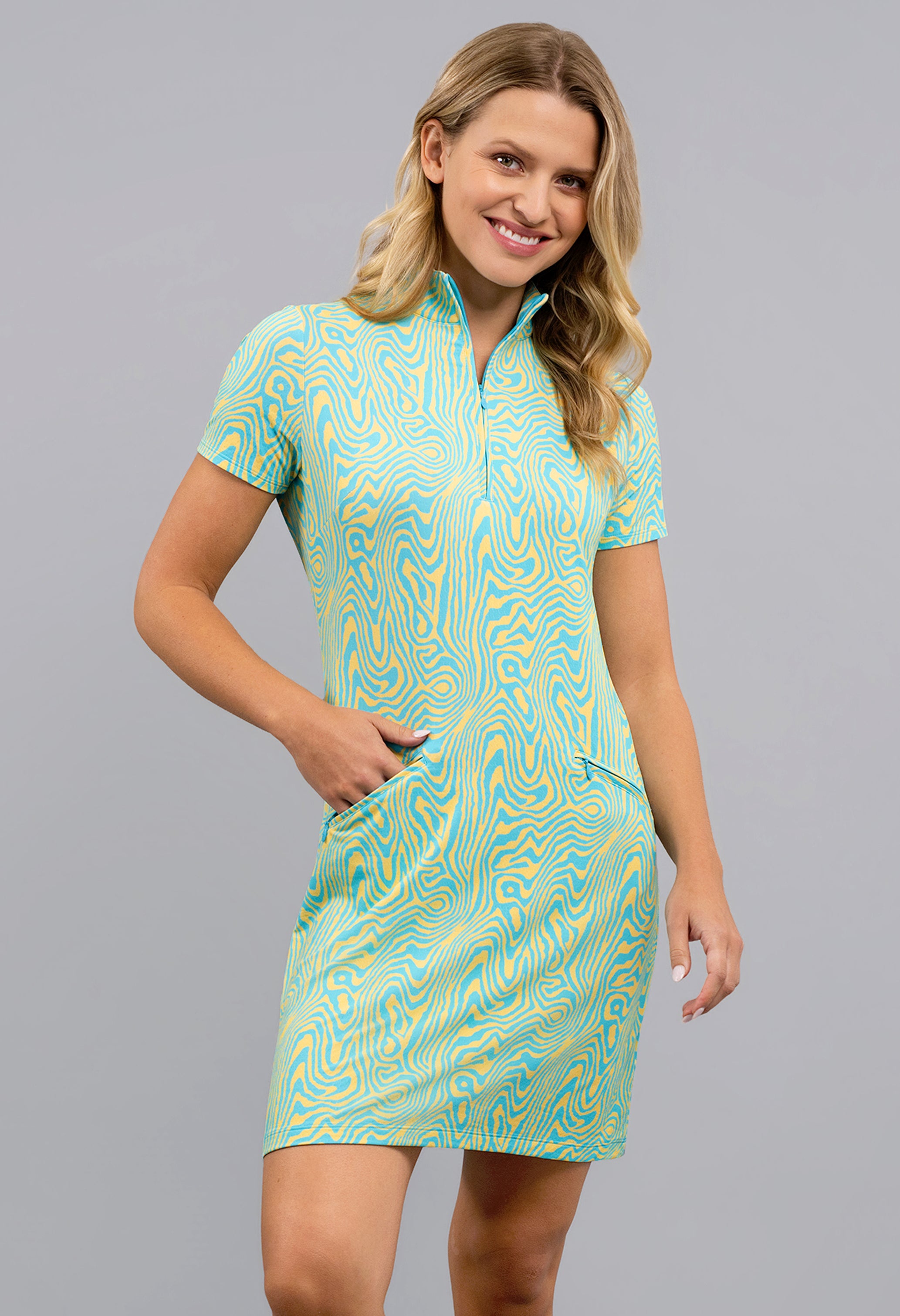 Courtney Short Sleeve Mock Dress