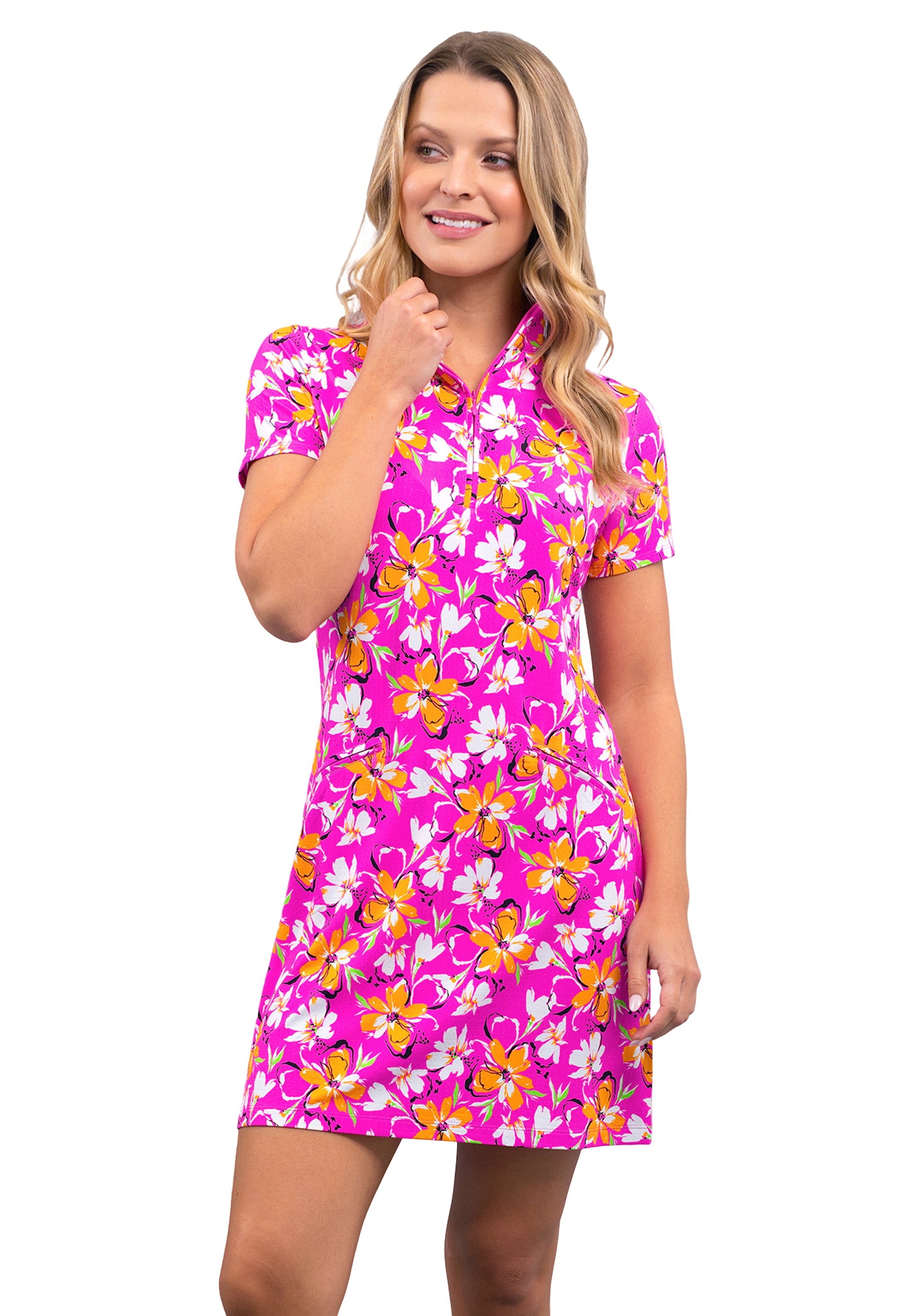 Eleanor Short Sleeve Mock Dress