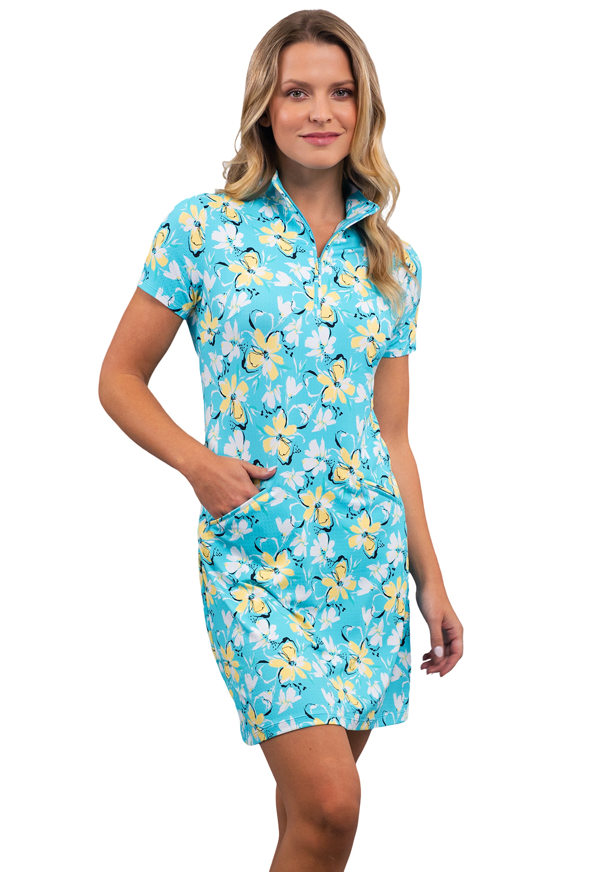 Eleanor Short Sleeve Mock Dress