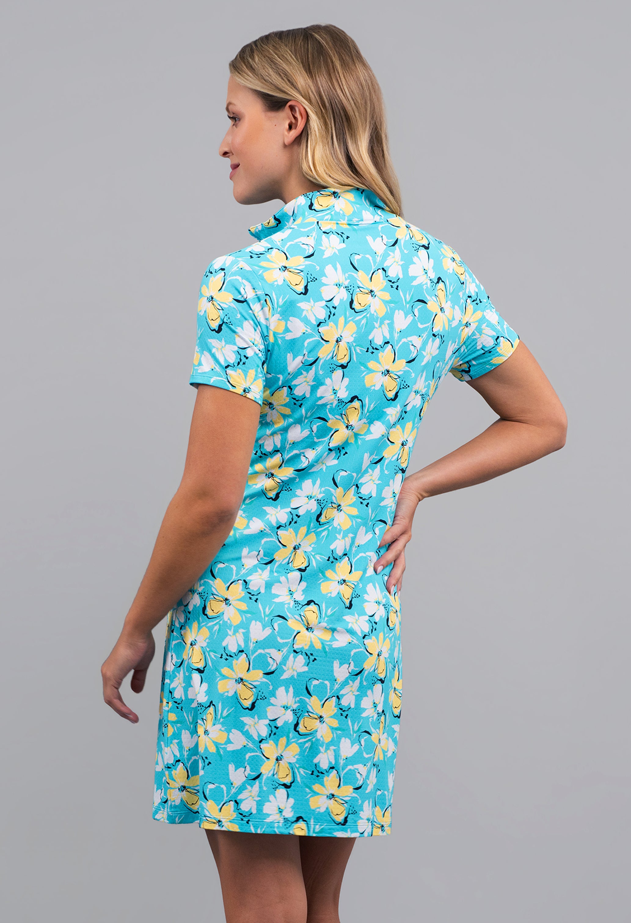 Eleanor Short Sleeve Mock Dress
