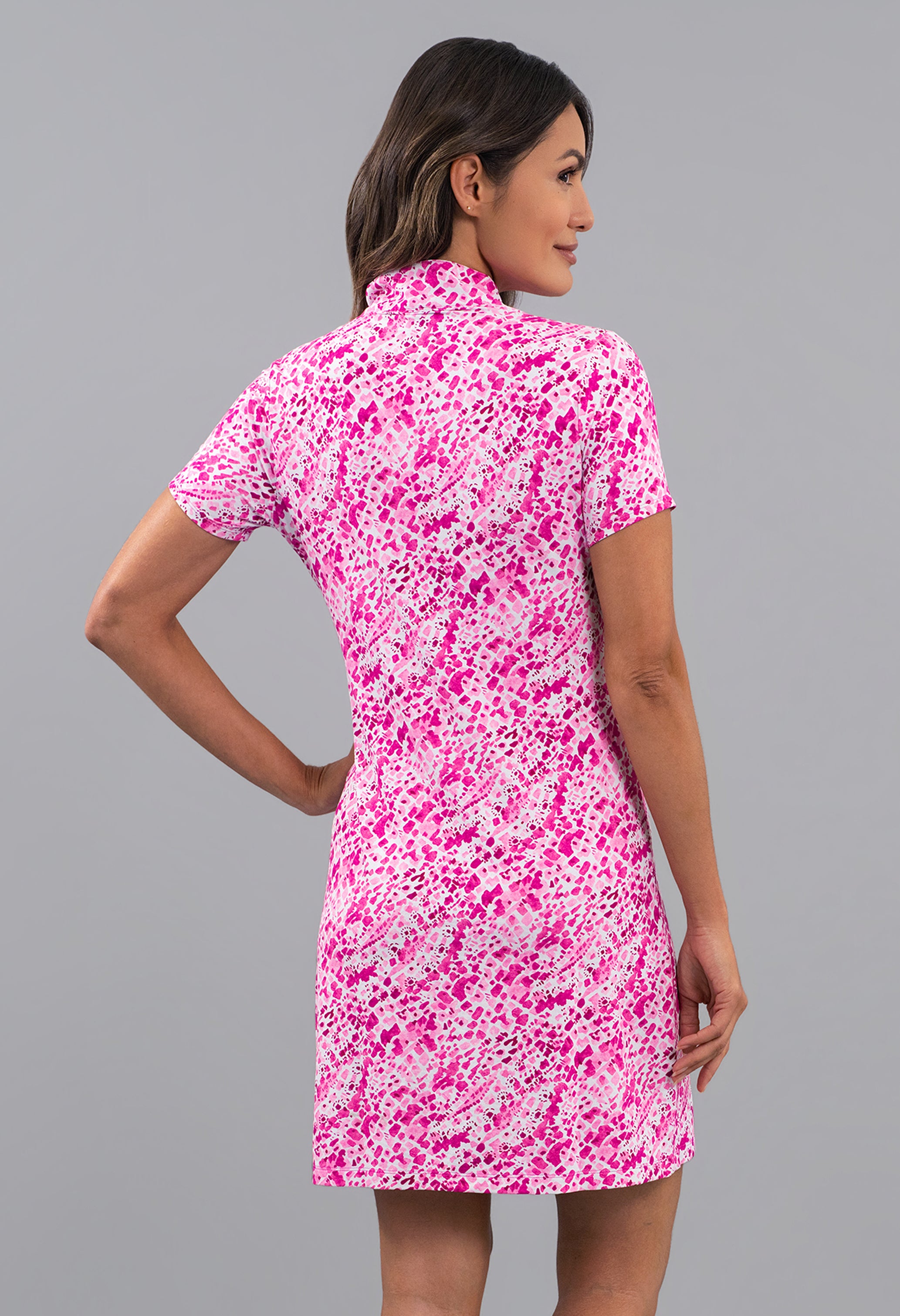 Yesenia Short Sleeve Mock Dress