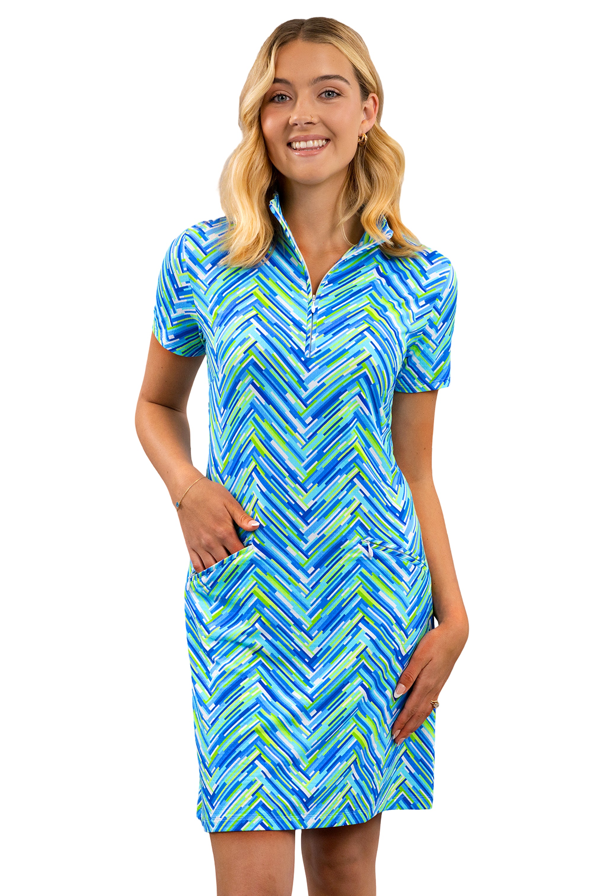 Robin Short Sleeve Mock Dress