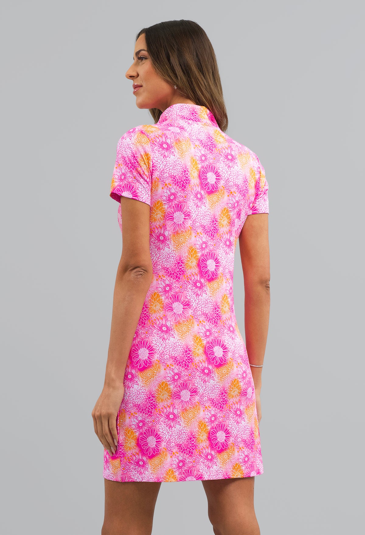Blossom Short Sleeve Mock Dress