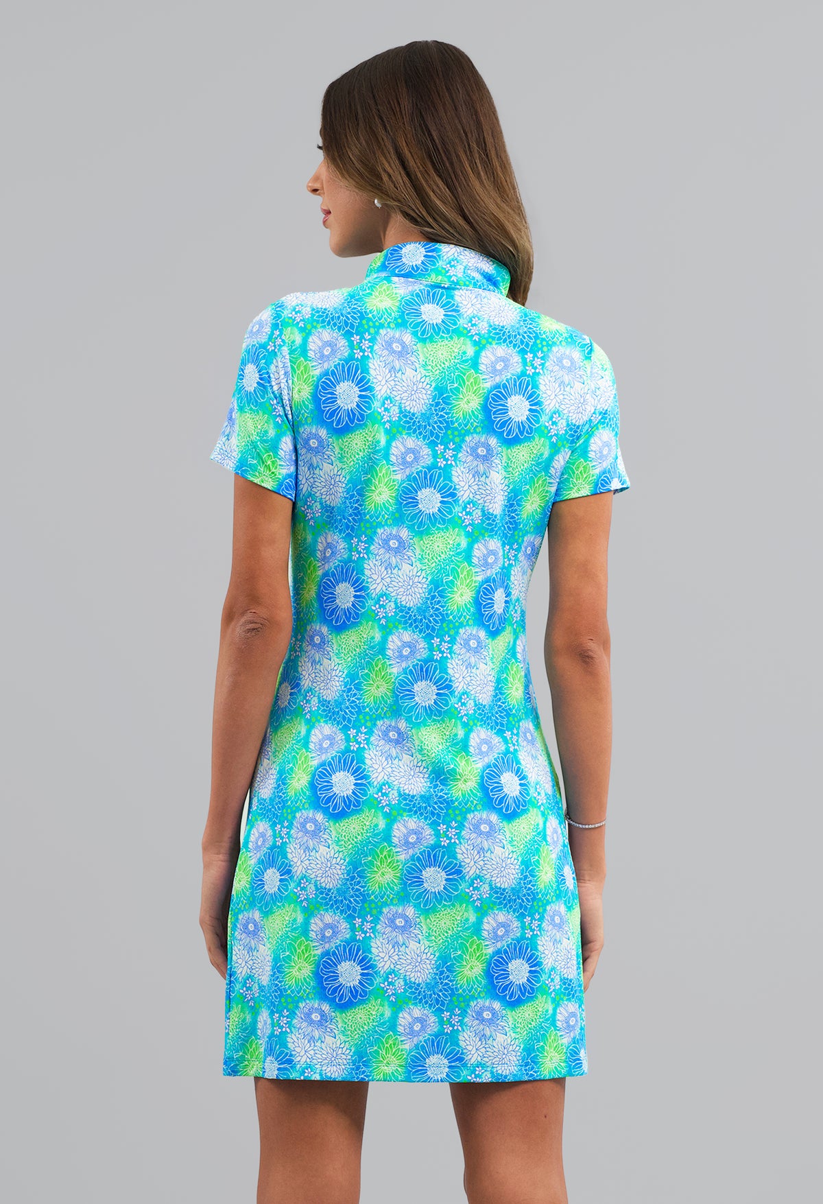 Blossom Short Sleeve Mock Dress