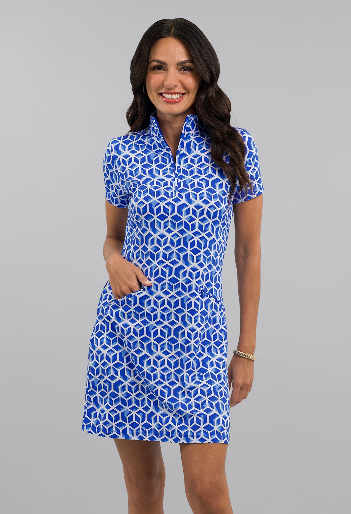 Lyla Short Sleeve Mock Dress
