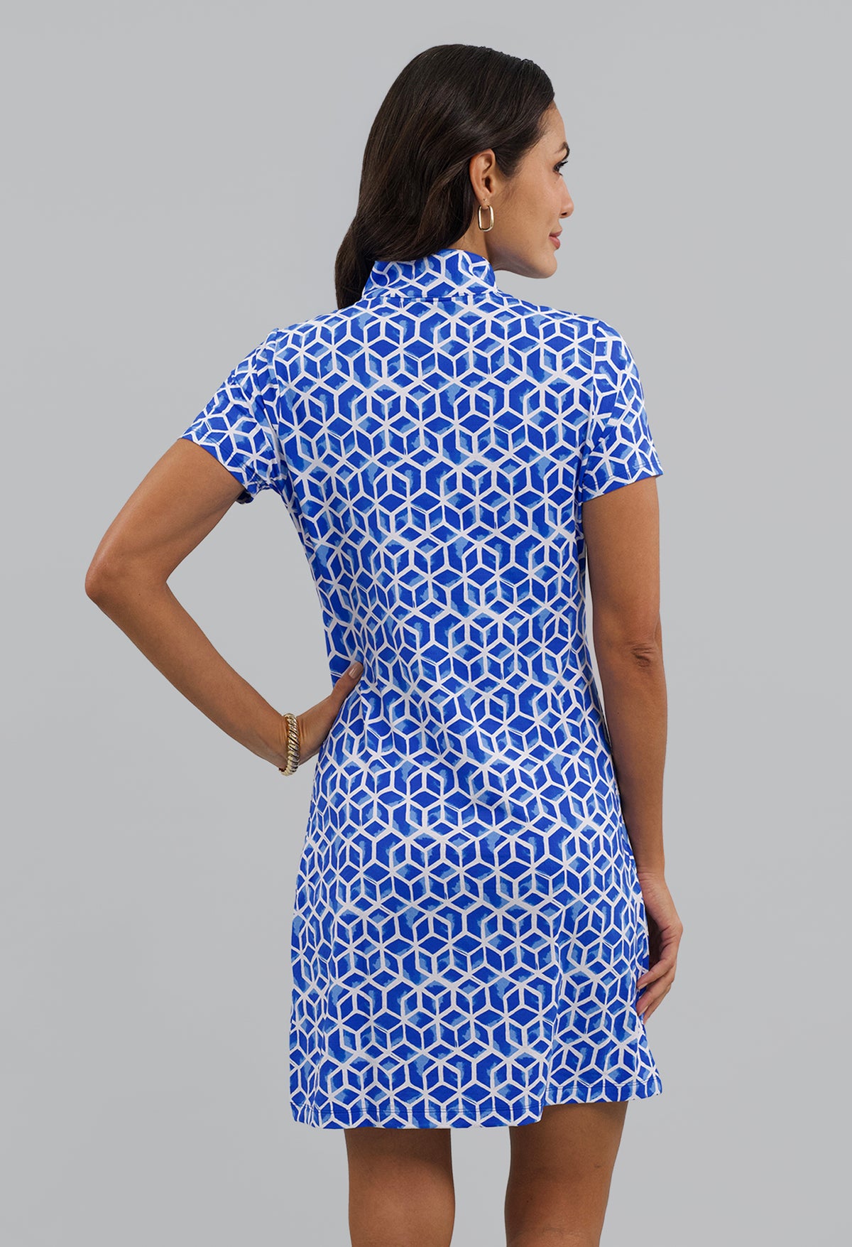 Lyla Short Sleeve Mock Dress