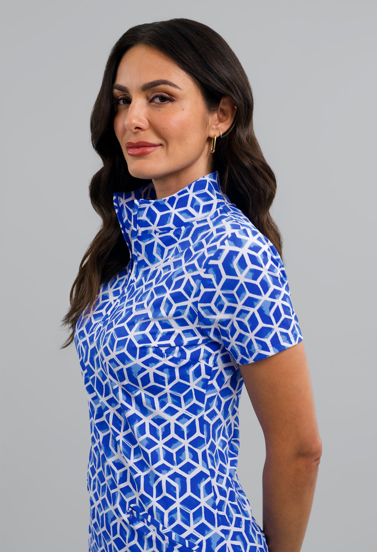 Lyla Short Sleeve Mock Dress
