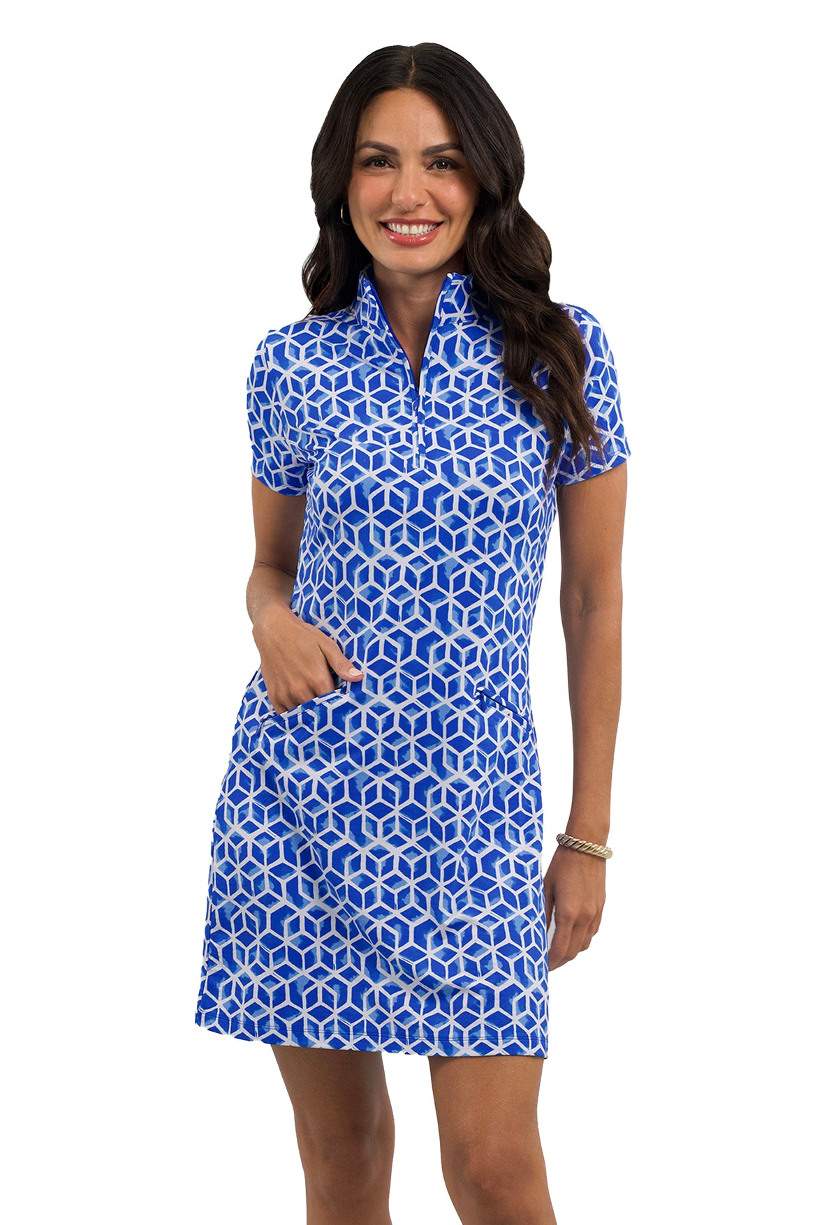 Lyla Short Sleeve Mock Dress