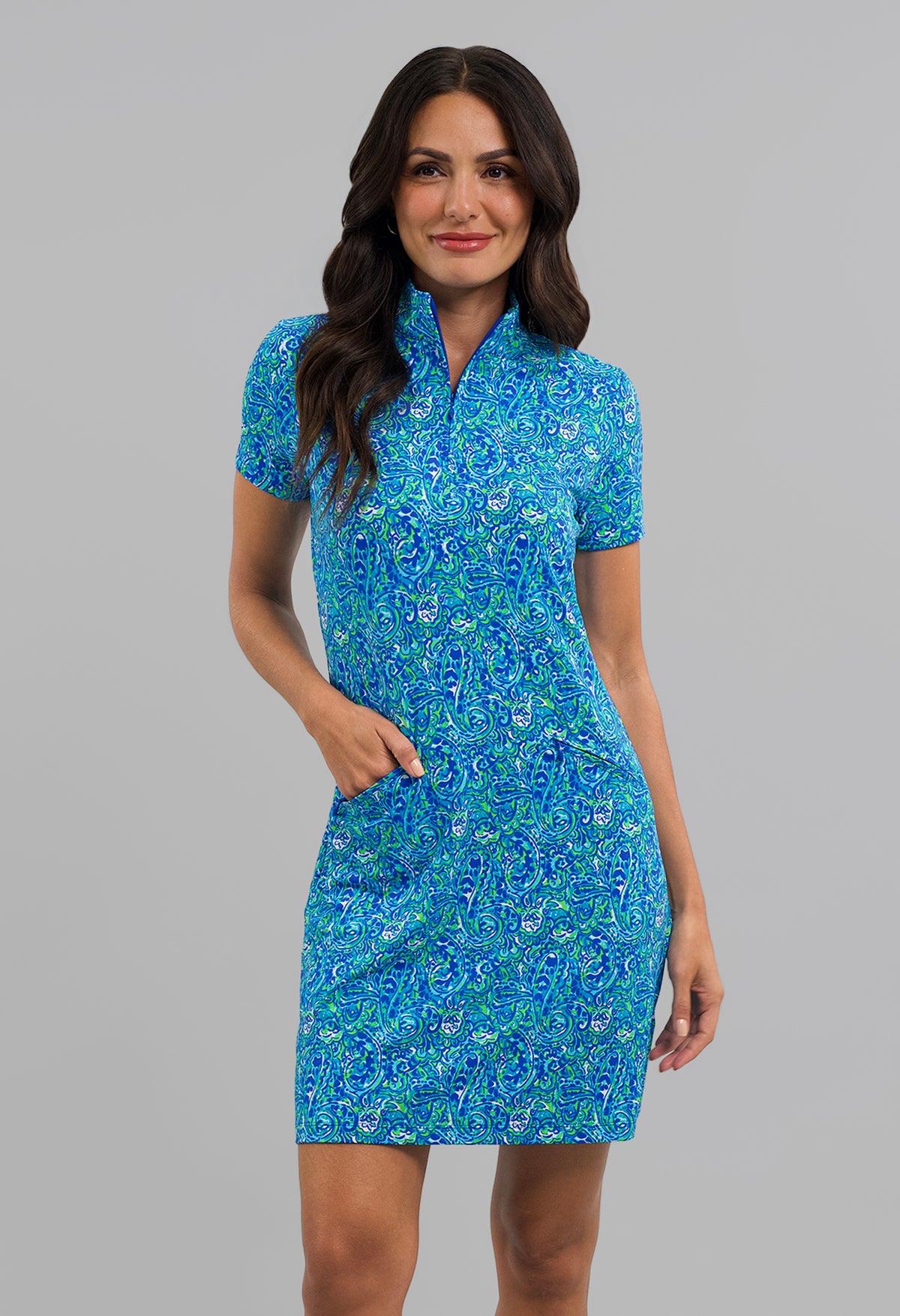 Bianca Short Sleeve Mock Dress