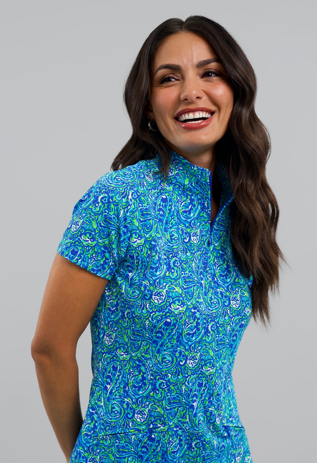 Bianca Short Sleeve Mock Dress