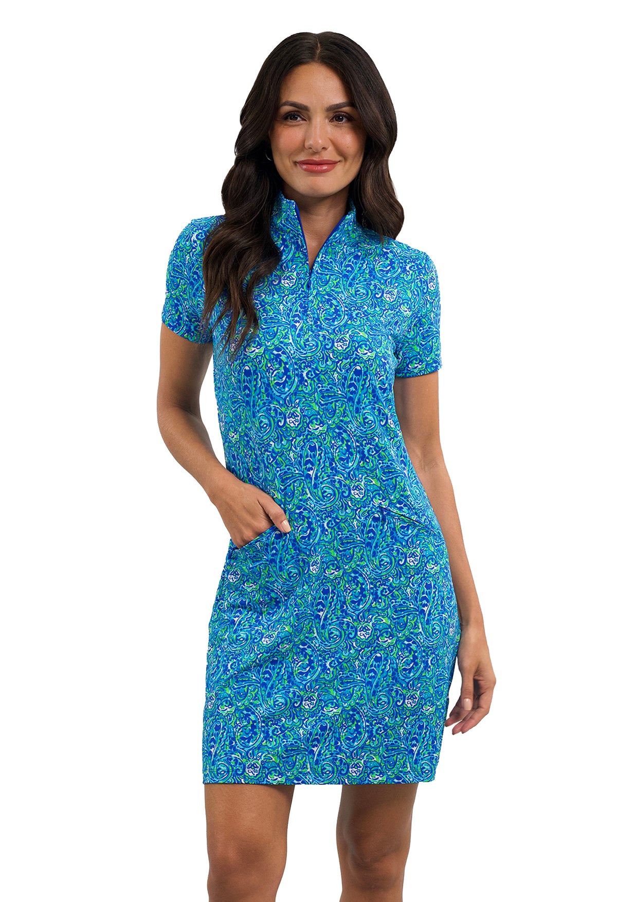 Bianca Short Sleeve Mock Dress