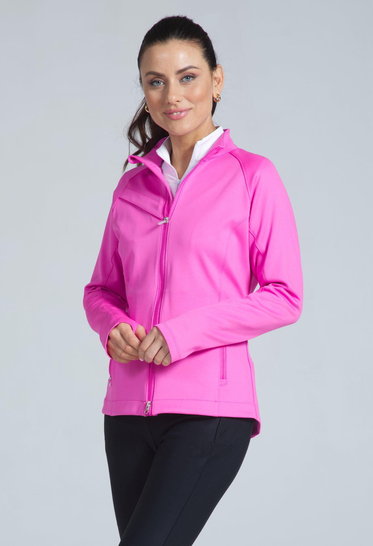 IBKÜL - Women's Solid Jacket - 71000 - Color: Hot Pink