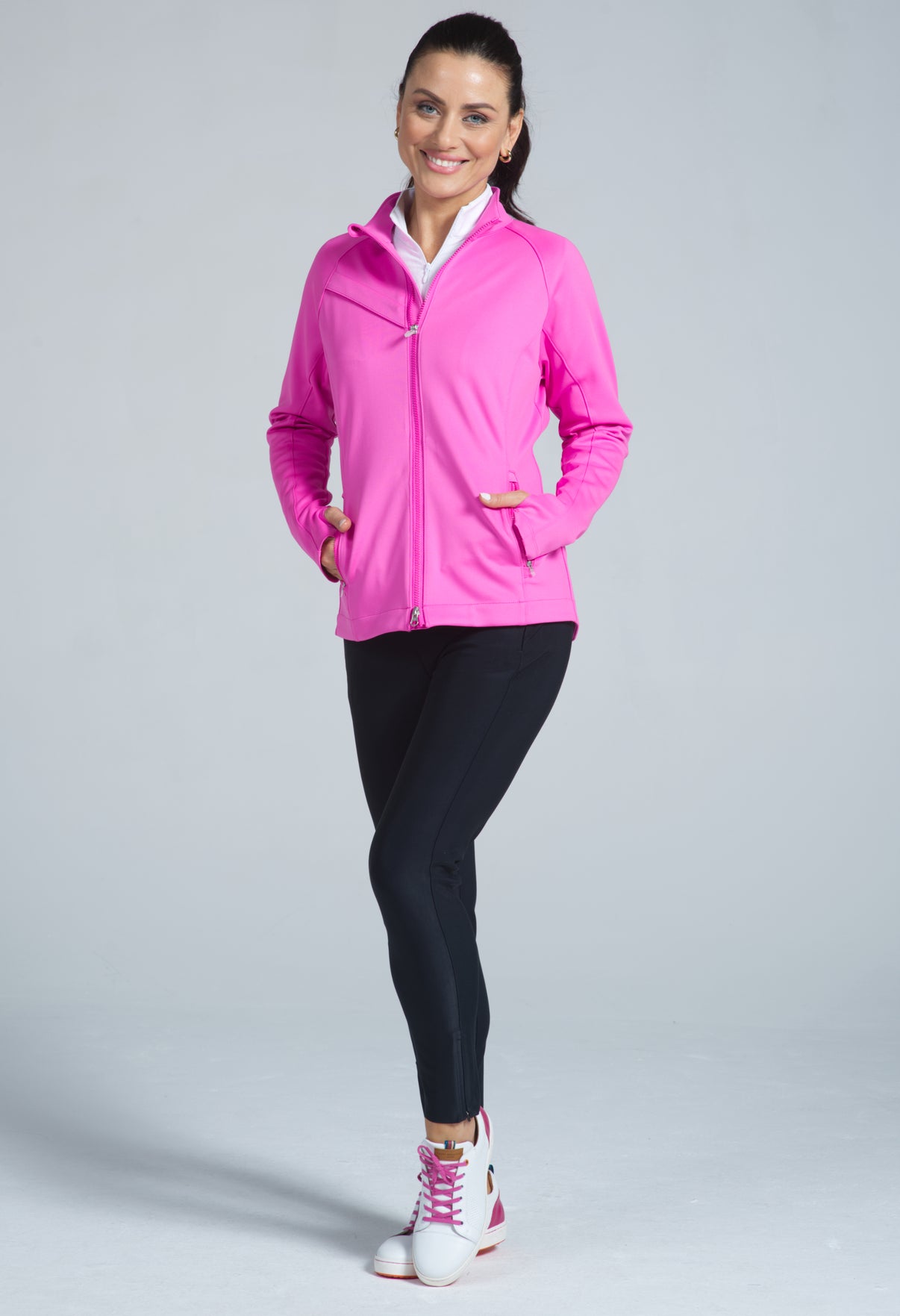 IBKÜL - Women's Solid Jacket - 71000 - Color: Hot Pink