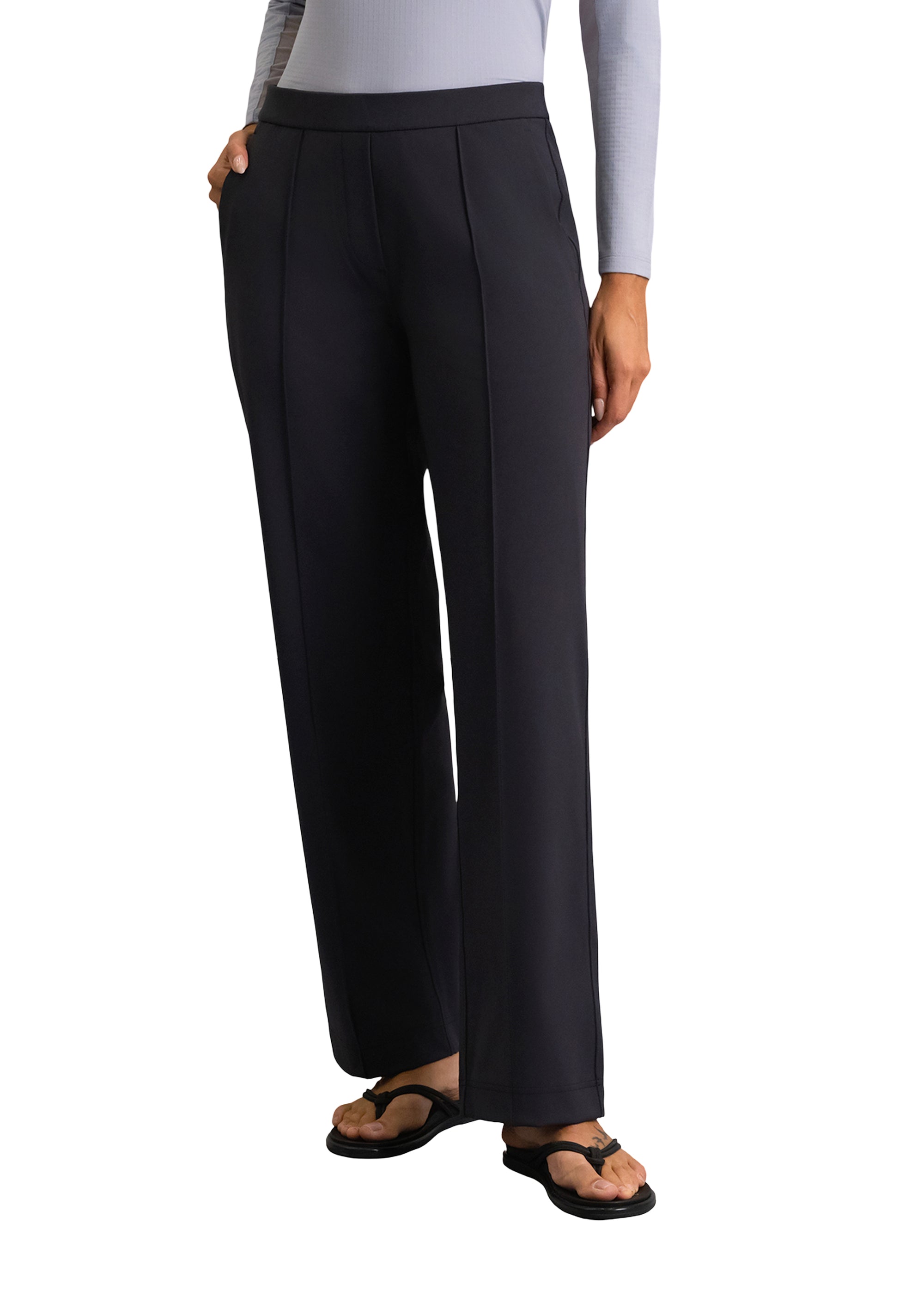 IBKÜL - Straight Leg Performance Pant - Color: Charcoal