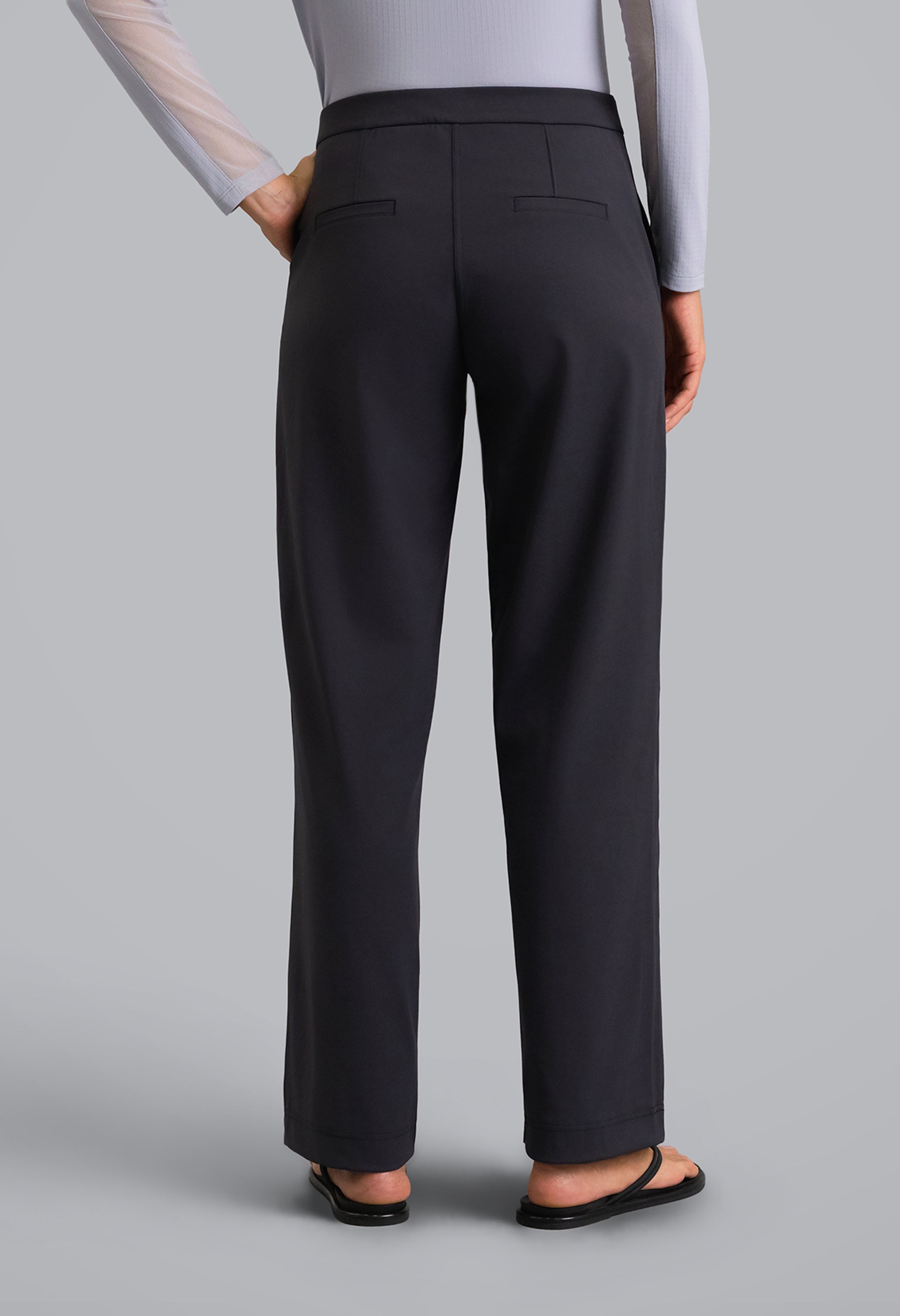 IBKÜL - Straight Leg Performance Pant - Color: Charcoal