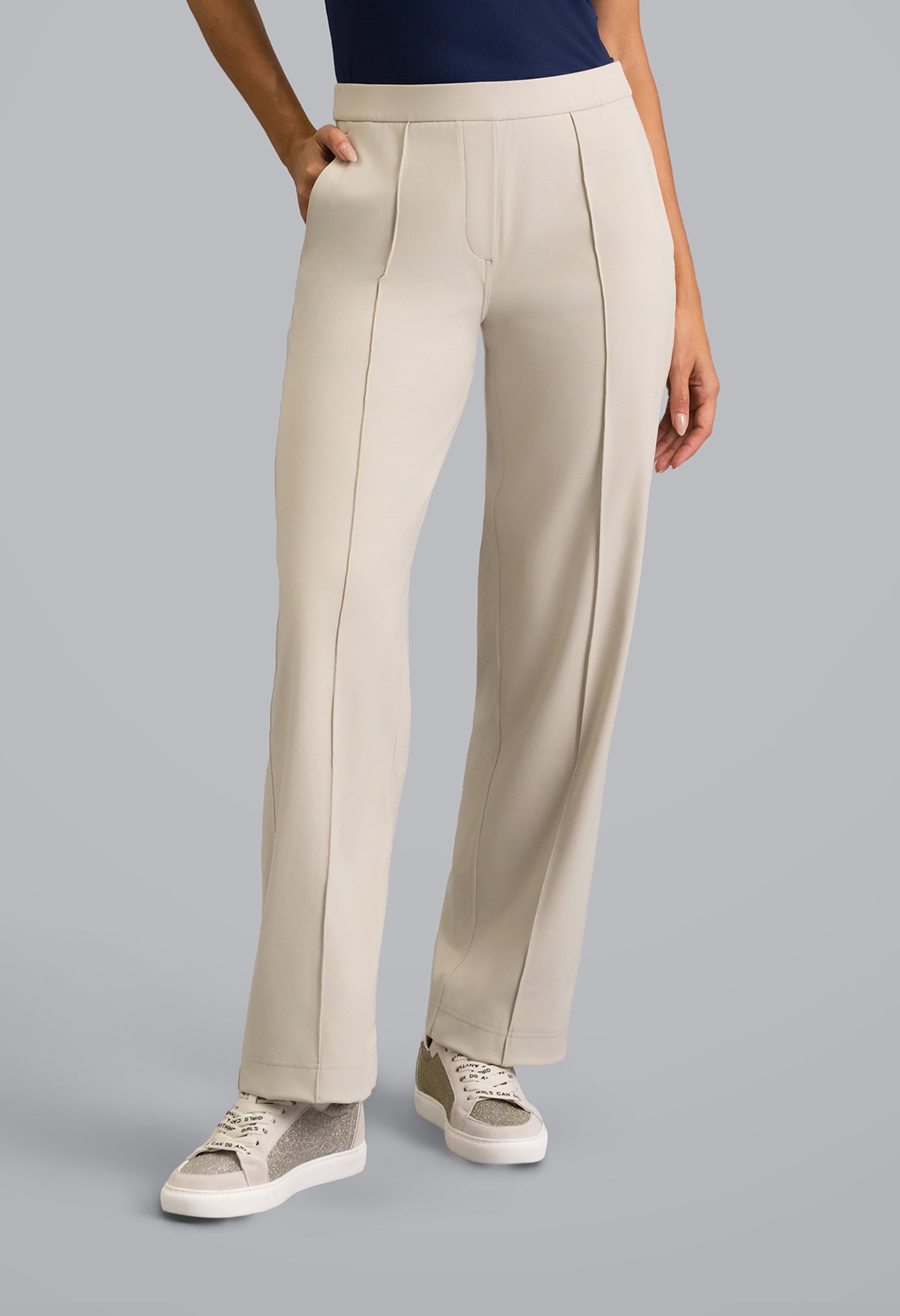 IBKÜL - Straight Leg Performance Pant - Color: Stone