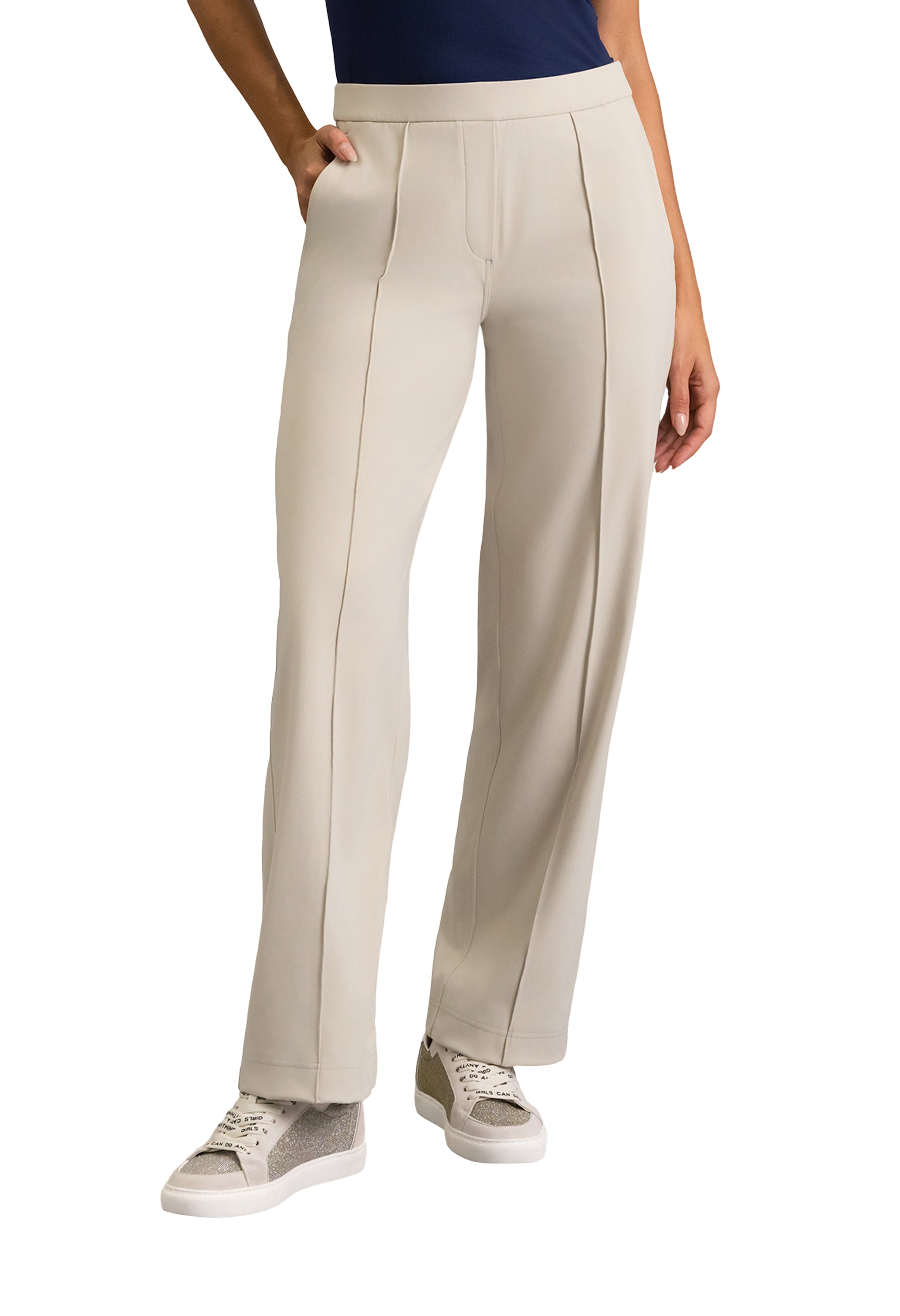 IBKÜL - Straight Leg Performance Pant - Color: Stone