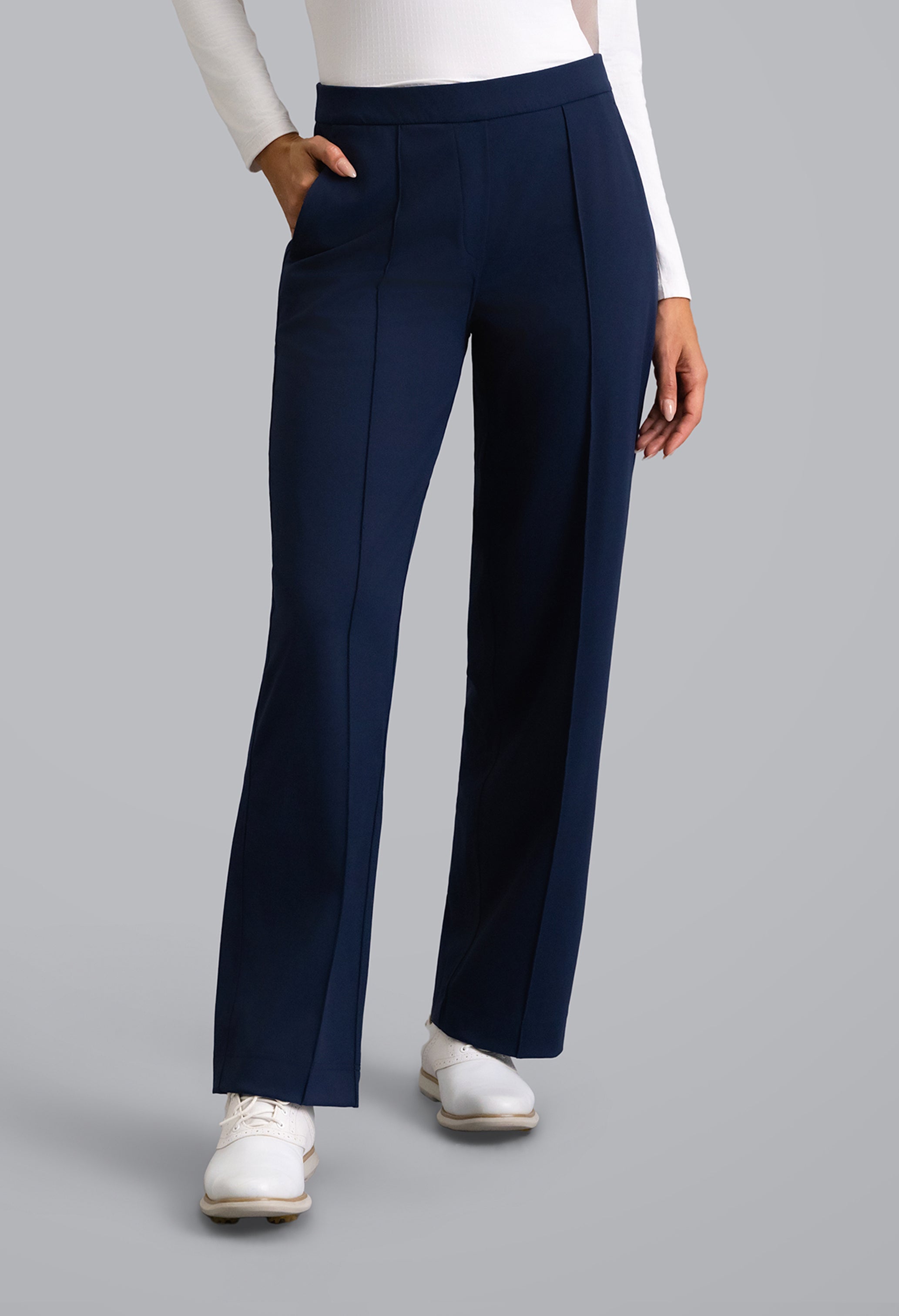 IBKÜL - Straight Leg Performance Pant - Color: Classic Navy