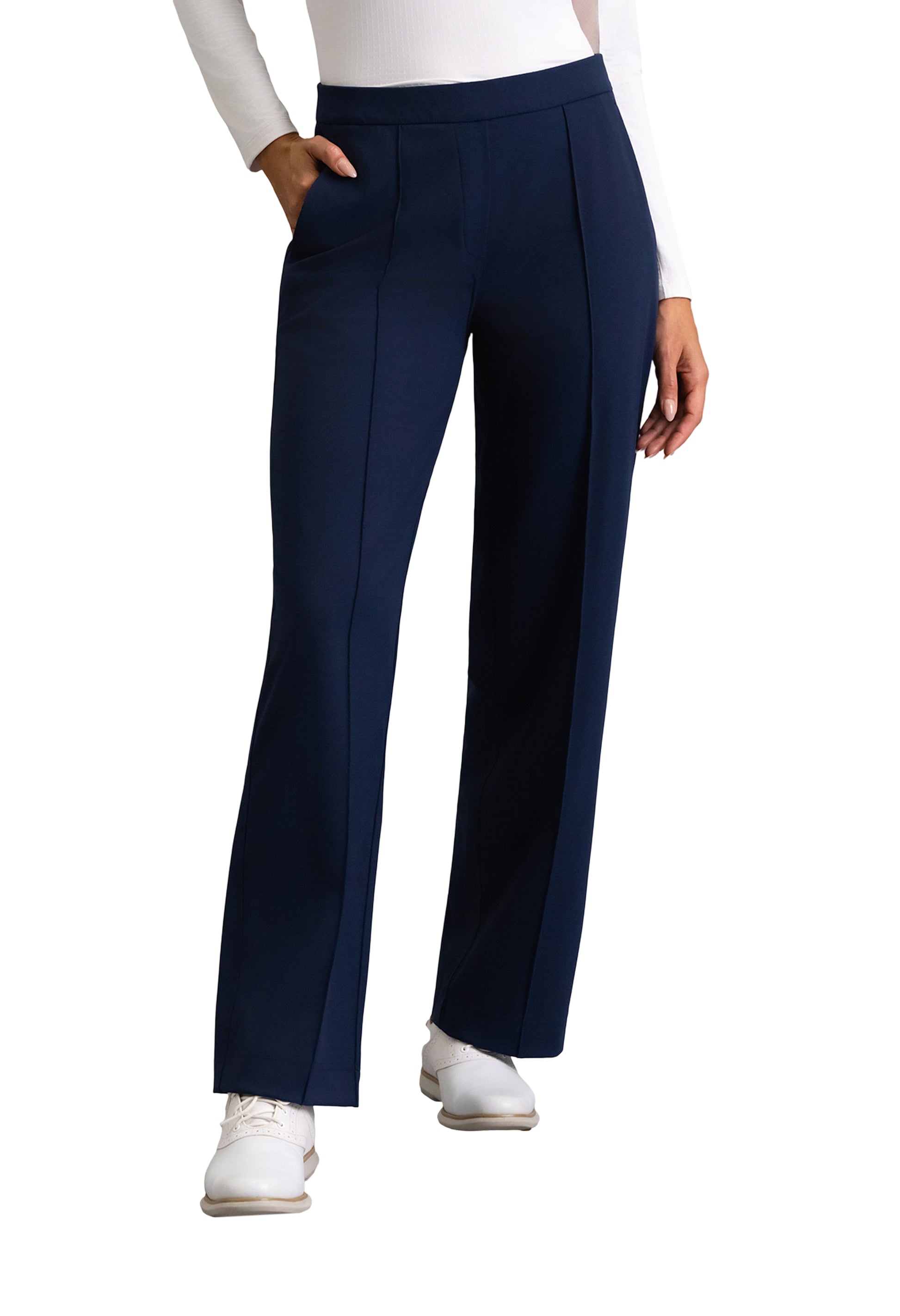IBKÜL - Straight Leg Performance Pant - Color: Classic Navy