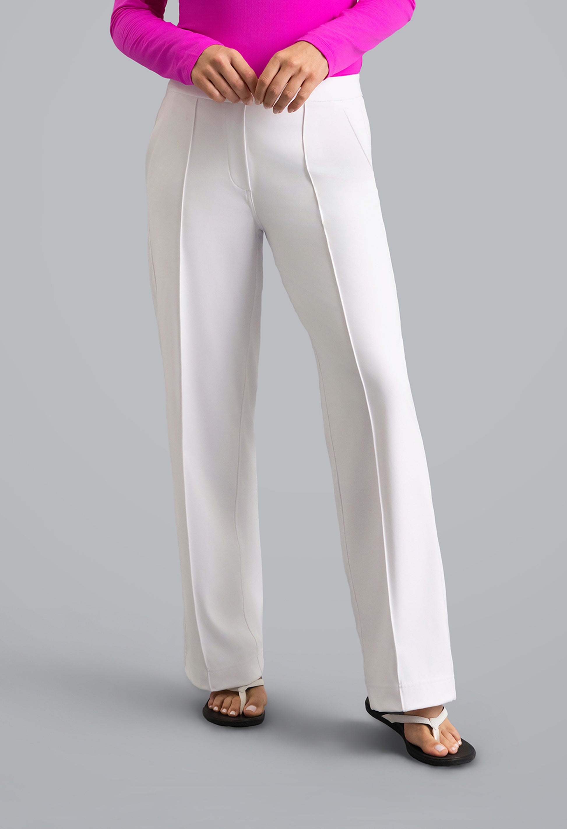 IBKÜL - Straight Leg Performance Pant - Color: White