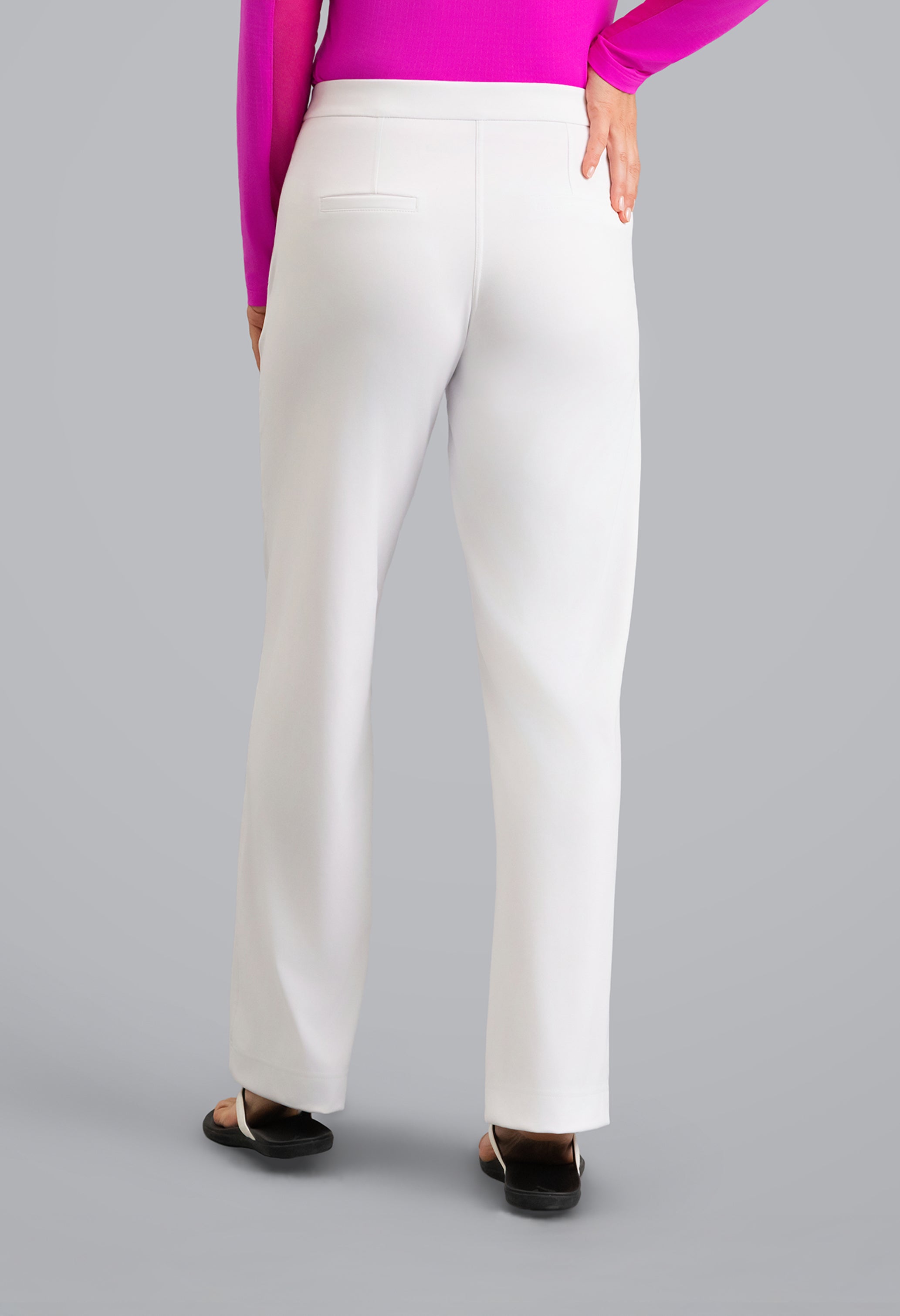 IBKÜL - Straight Leg Performance Pant - Color: White