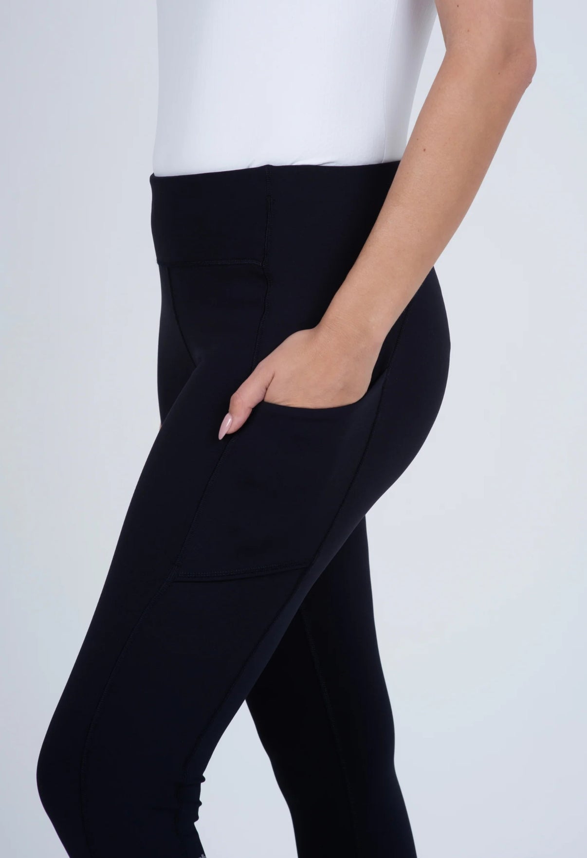 IBKÜL - Women's Solid Performance Leggings - 75001 - Color: Black