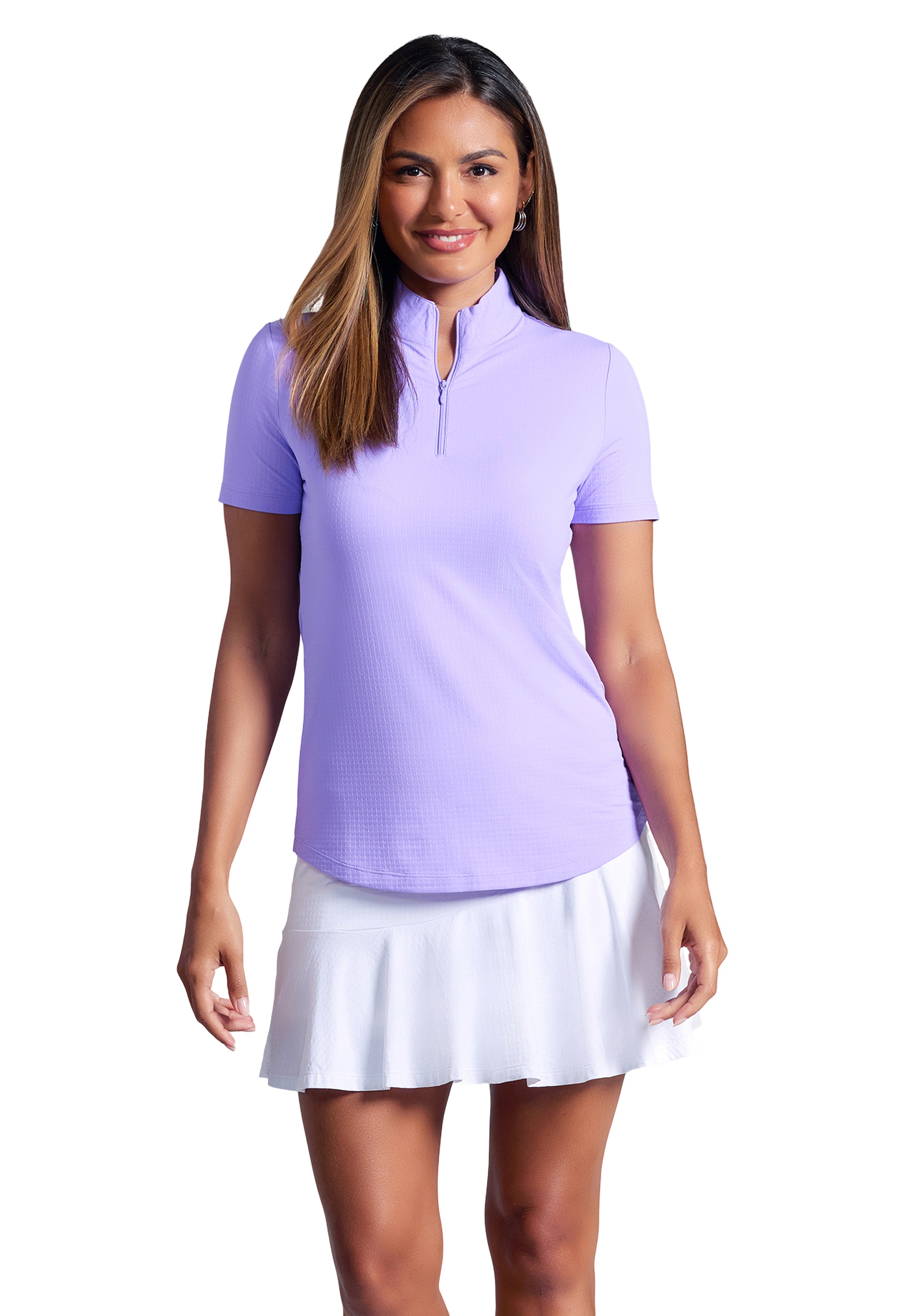 Short Sleeve Mock Neck